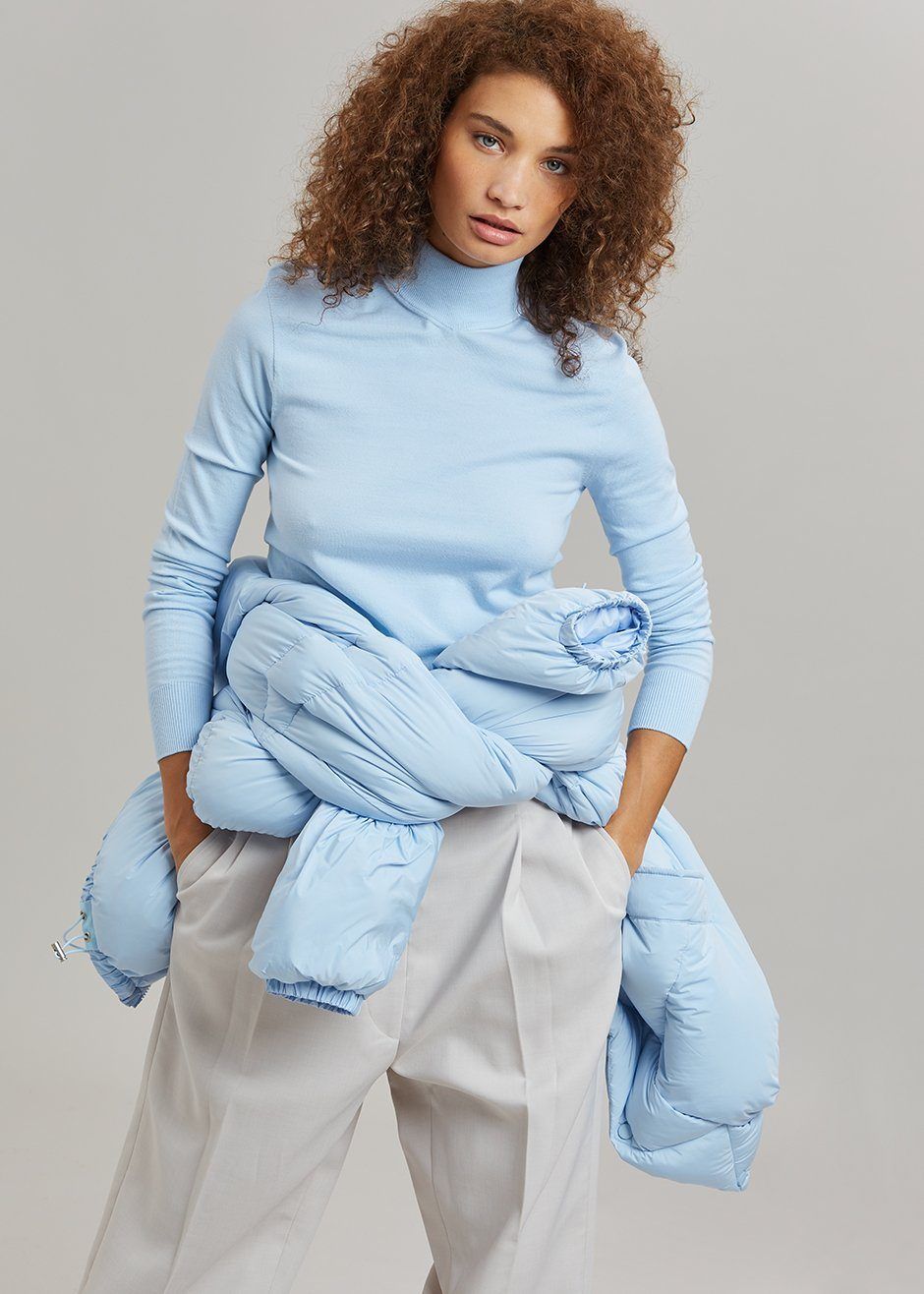 Verona Knit Turtleneck - Pale Blue sold by Frankie Shop product image thumbnail 8