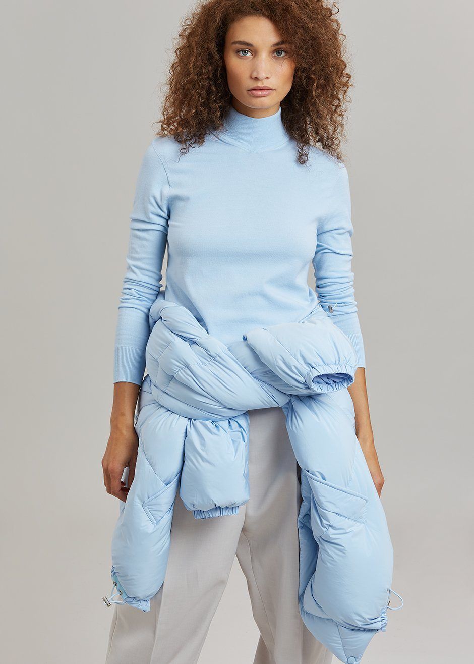 Verona Knit Turtleneck - Pale Blue sold by Frankie Shop product image thumbnail 5