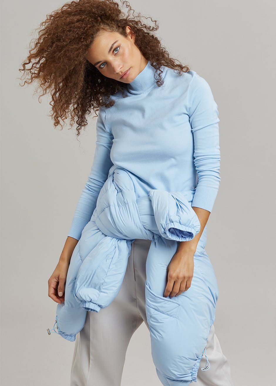 Verona Knit Turtleneck - Pale Blue sold by Frankie Shop product image thumbnail 6