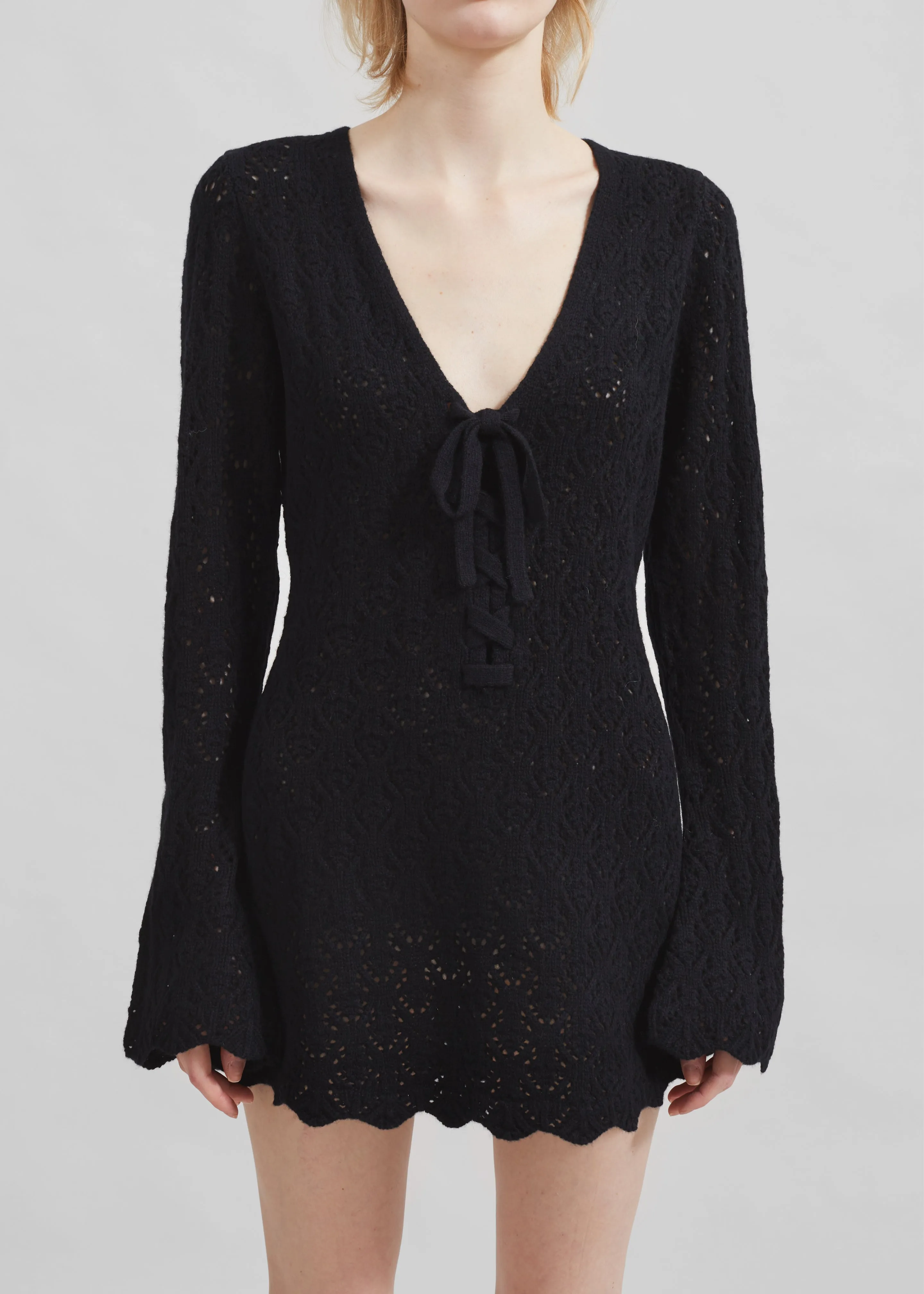 The Garment Canada Crochet Short Dress - Black sold by Frankie Shop product image thumbnail 3