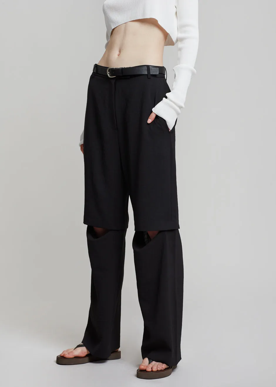 Hani Slit Pants - Black sold by Frankie Shop product image thumbnail 2