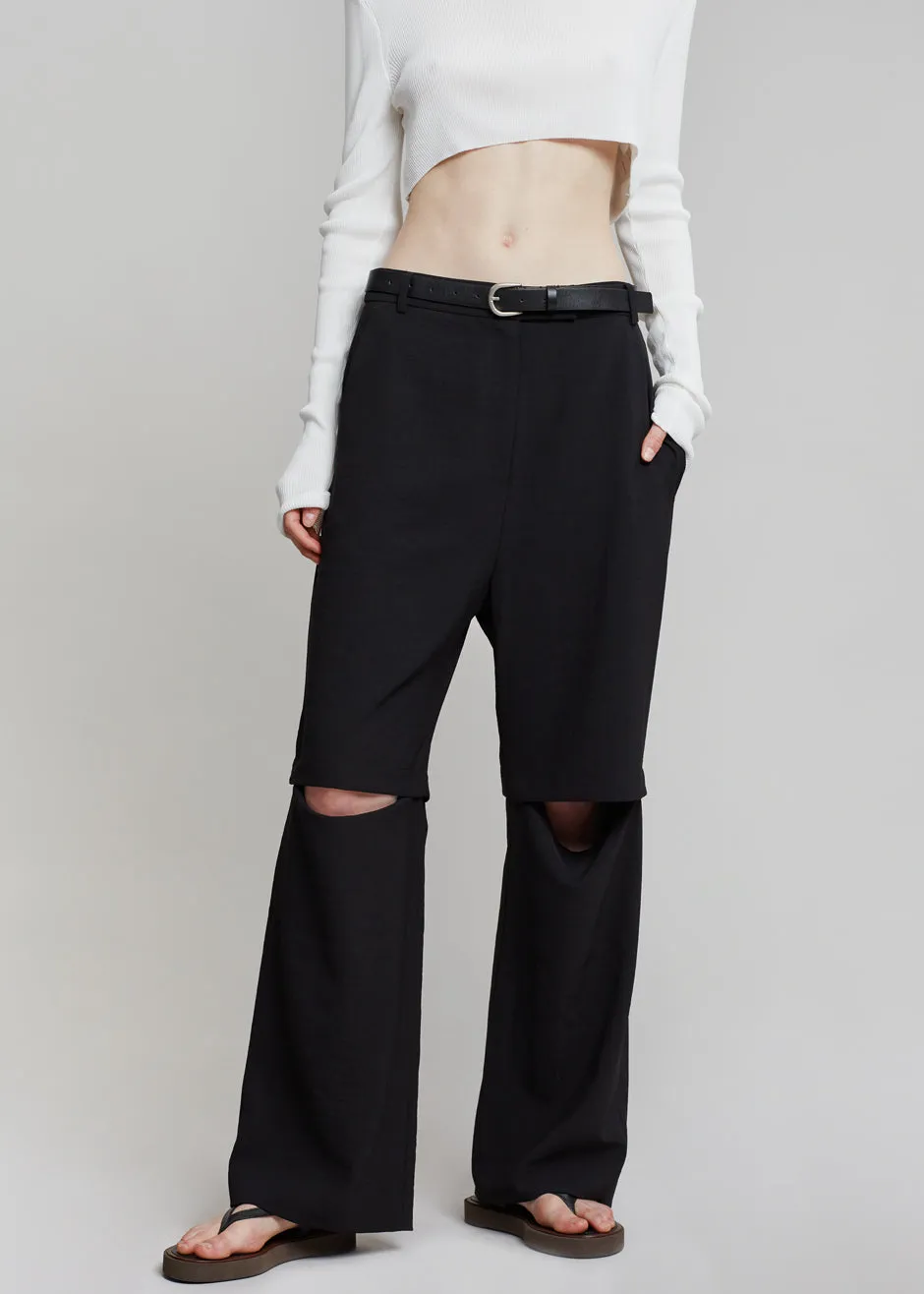 Hani Slit Pants - Black sold by Frankie Shop product image thumbnail 5