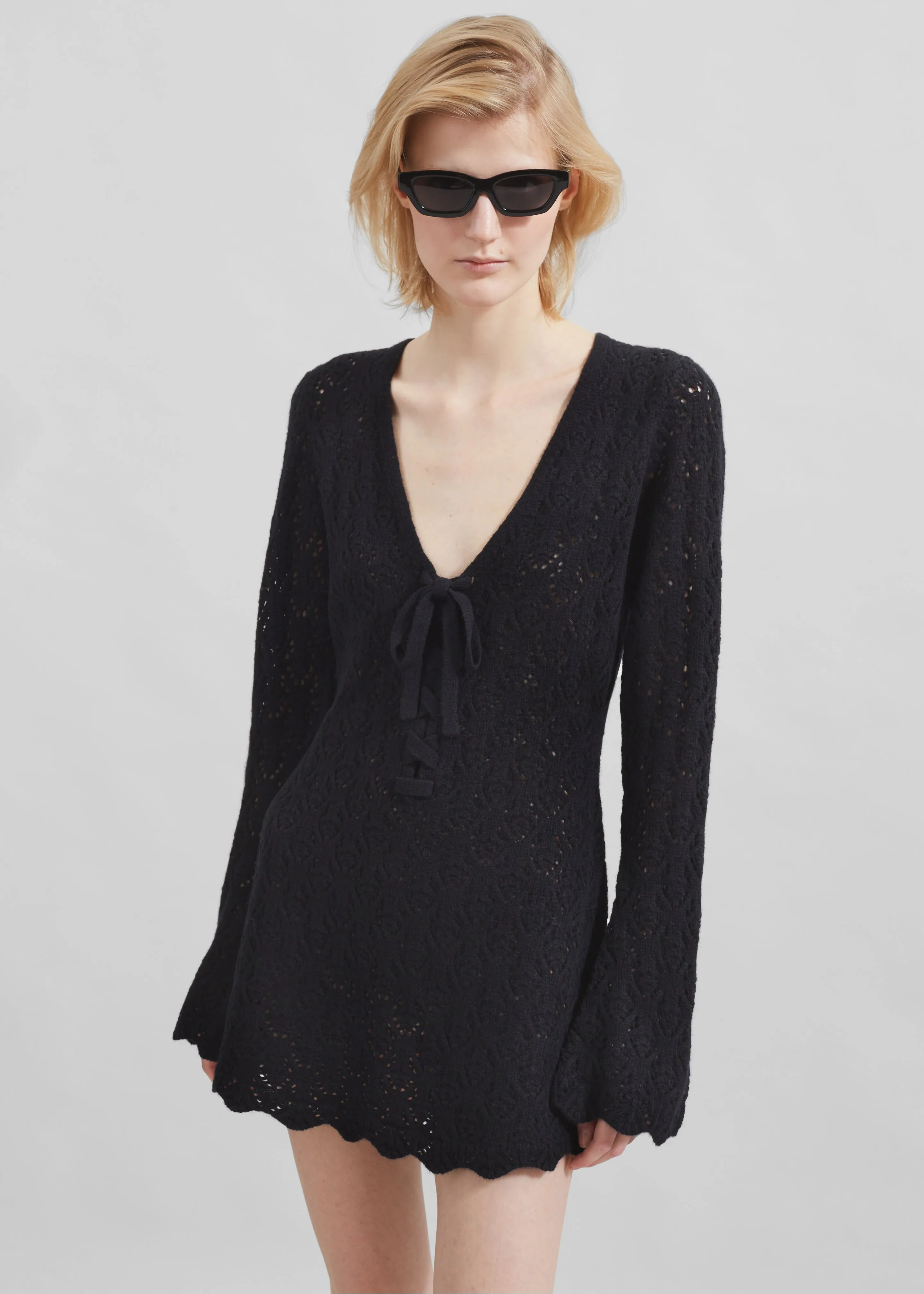 The Garment Canada Crochet Short Dress - Black sold by Frankie Shop product image thumbnail 2