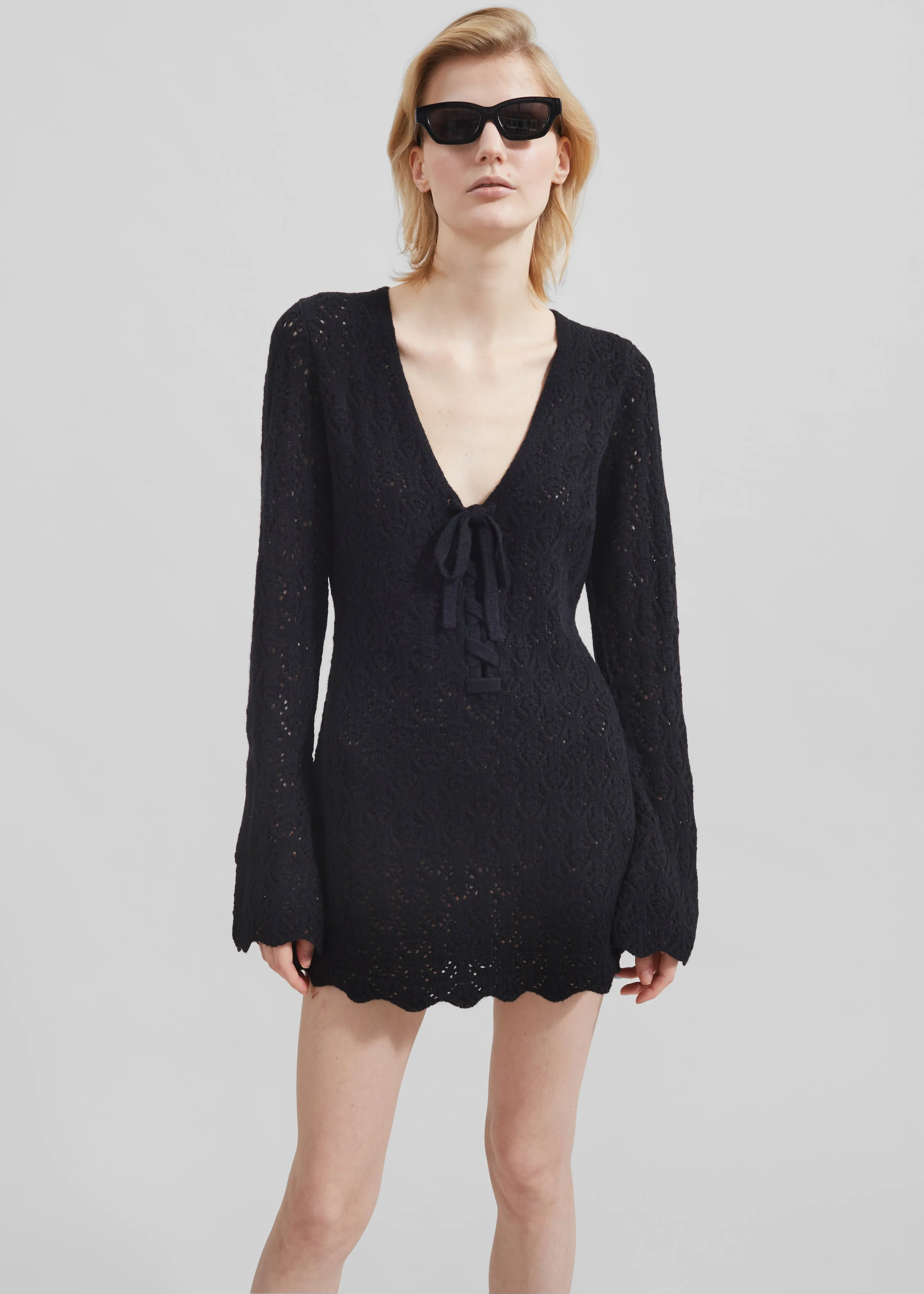The Garment Canada Crochet Short Dress - Black sold by Frankie Shop product image thumbnail 5