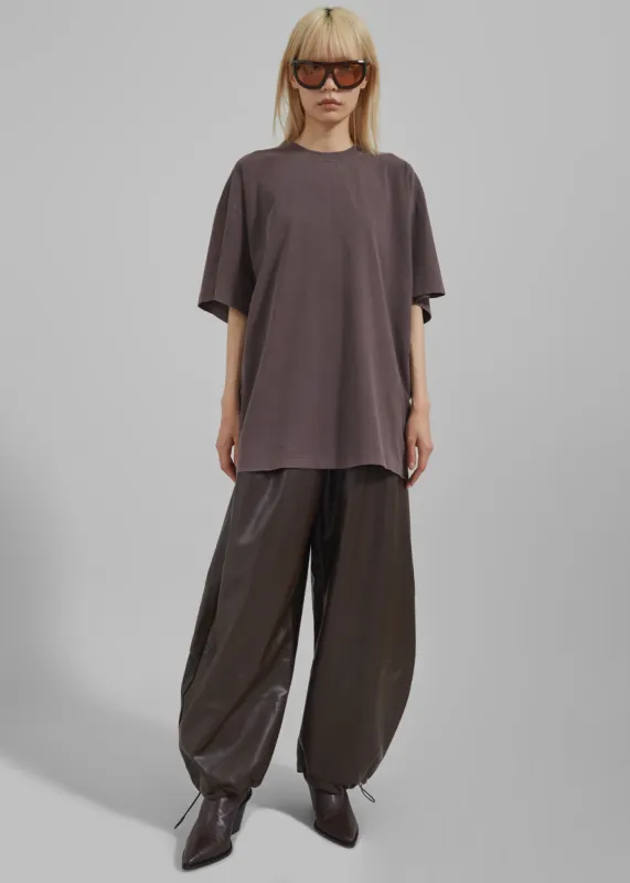 Sportmax Blocco T-Shirt - Dark Brown sold by Frankie Shop