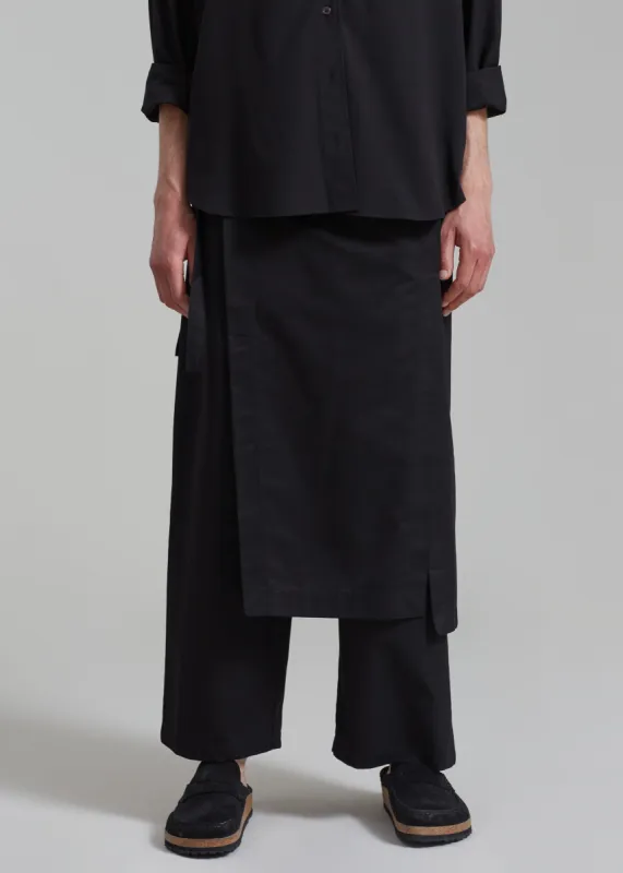 Watts Wrap Pants - Black made by Frankie Shop