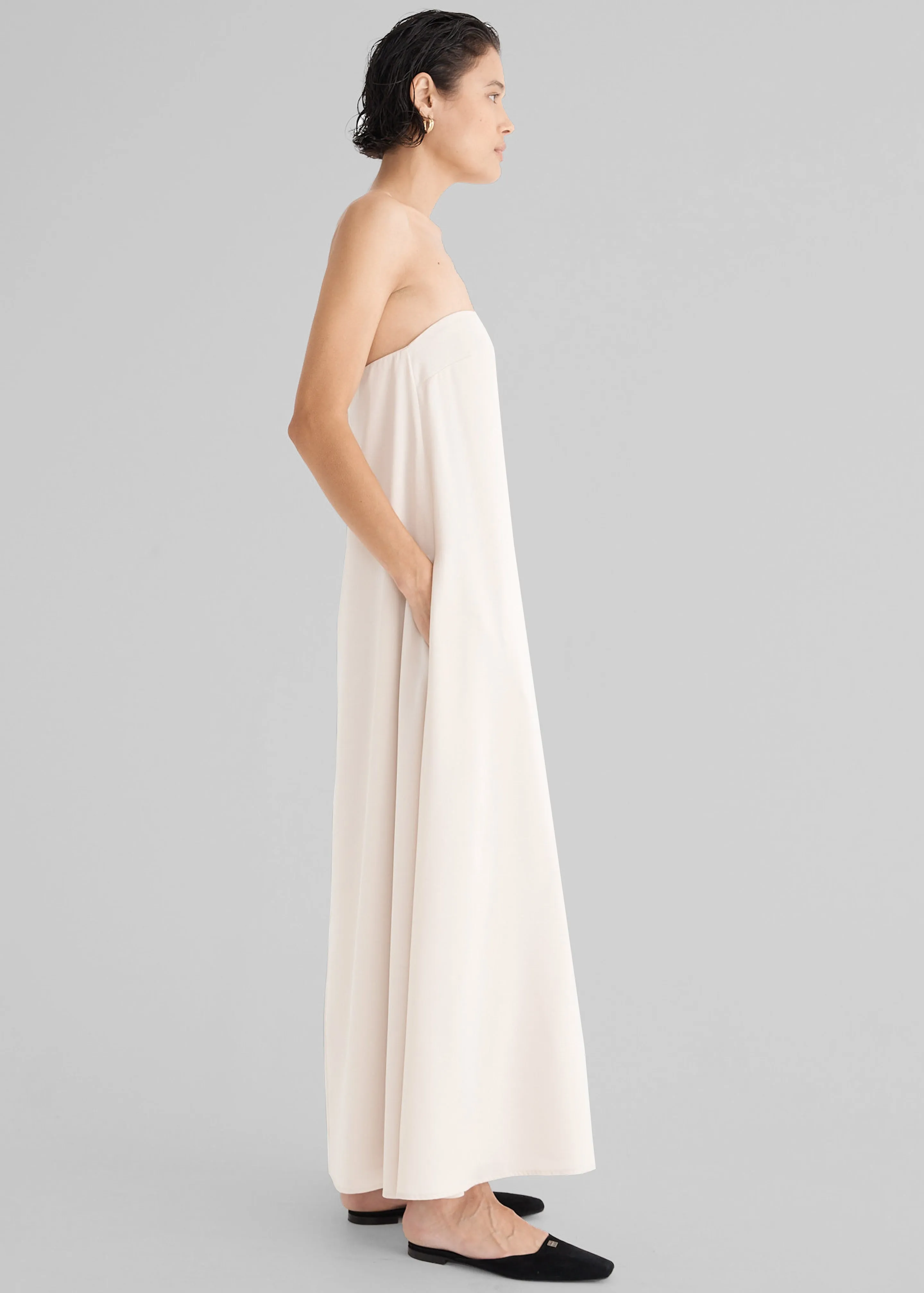 Solaqua The Fille Dress - Oyster sold by Frankie Shop