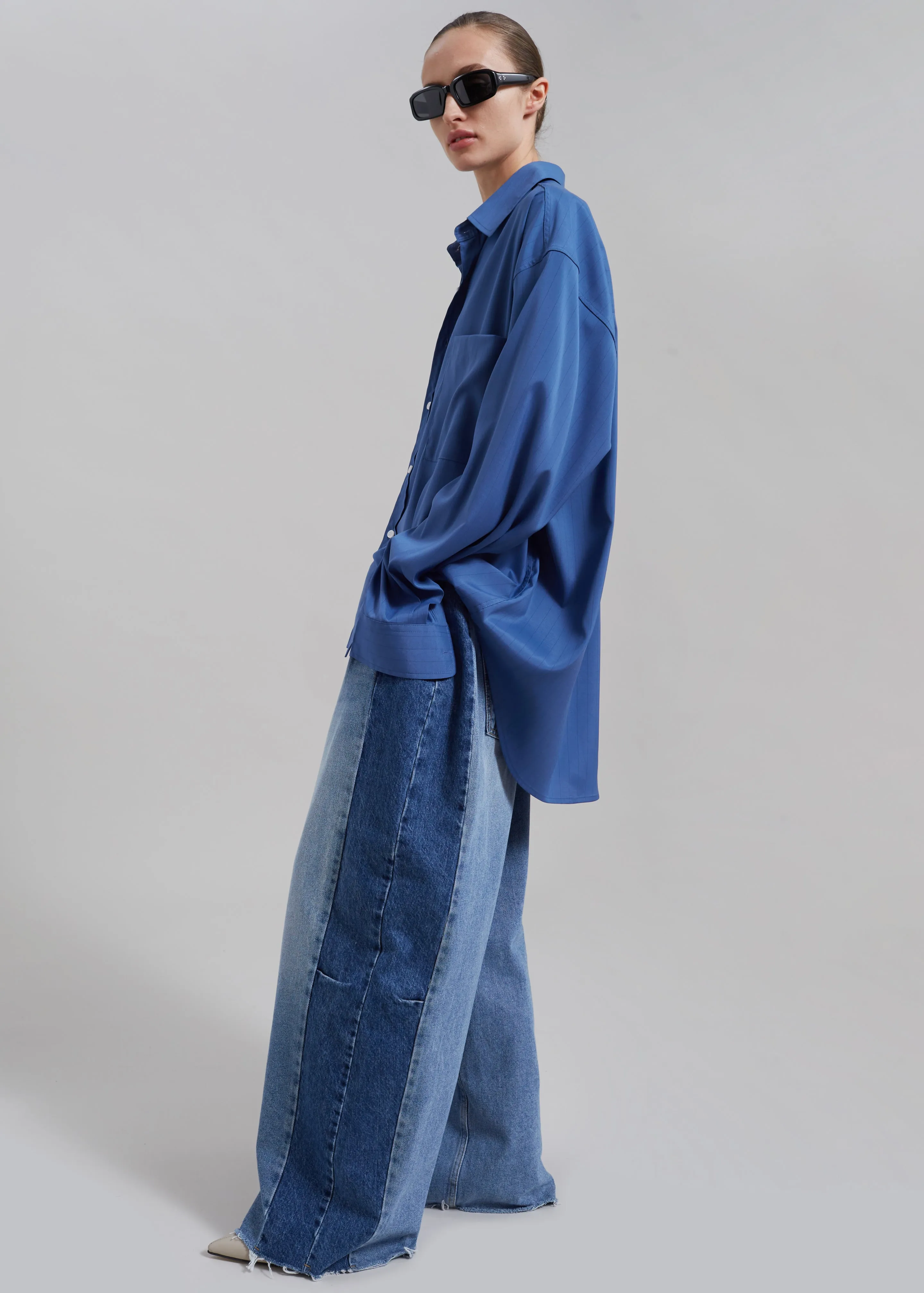 Gatlin Color Block Jeans - Blue Wash sold by Frankie Shop product image thumbnail 3