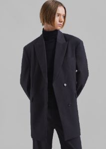 Alana Oversized Blazer - Charcoal sold by Frankie Shop