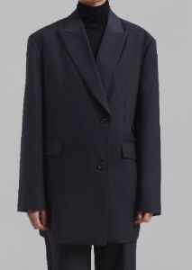 Alana Oversized Blazer - Charcoal sold by Frankie Shop