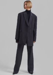 Alana Oversized Blazer - Charcoal sold by Frankie Shop