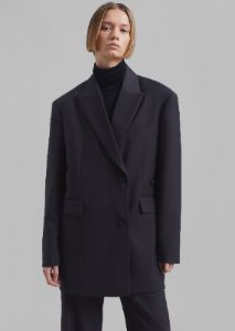 Alana Oversized Blazer - Charcoal sold by Frankie Shop