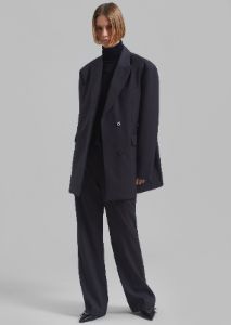 Alana Oversized Blazer - Charcoal sold by Frankie Shop