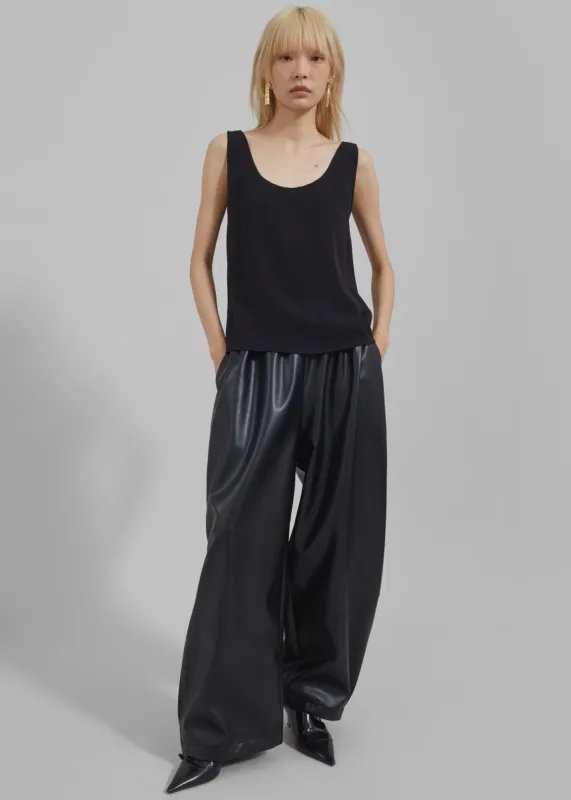 Briar Faux Leather Balloon Pants - Black sold by Frankie Shop