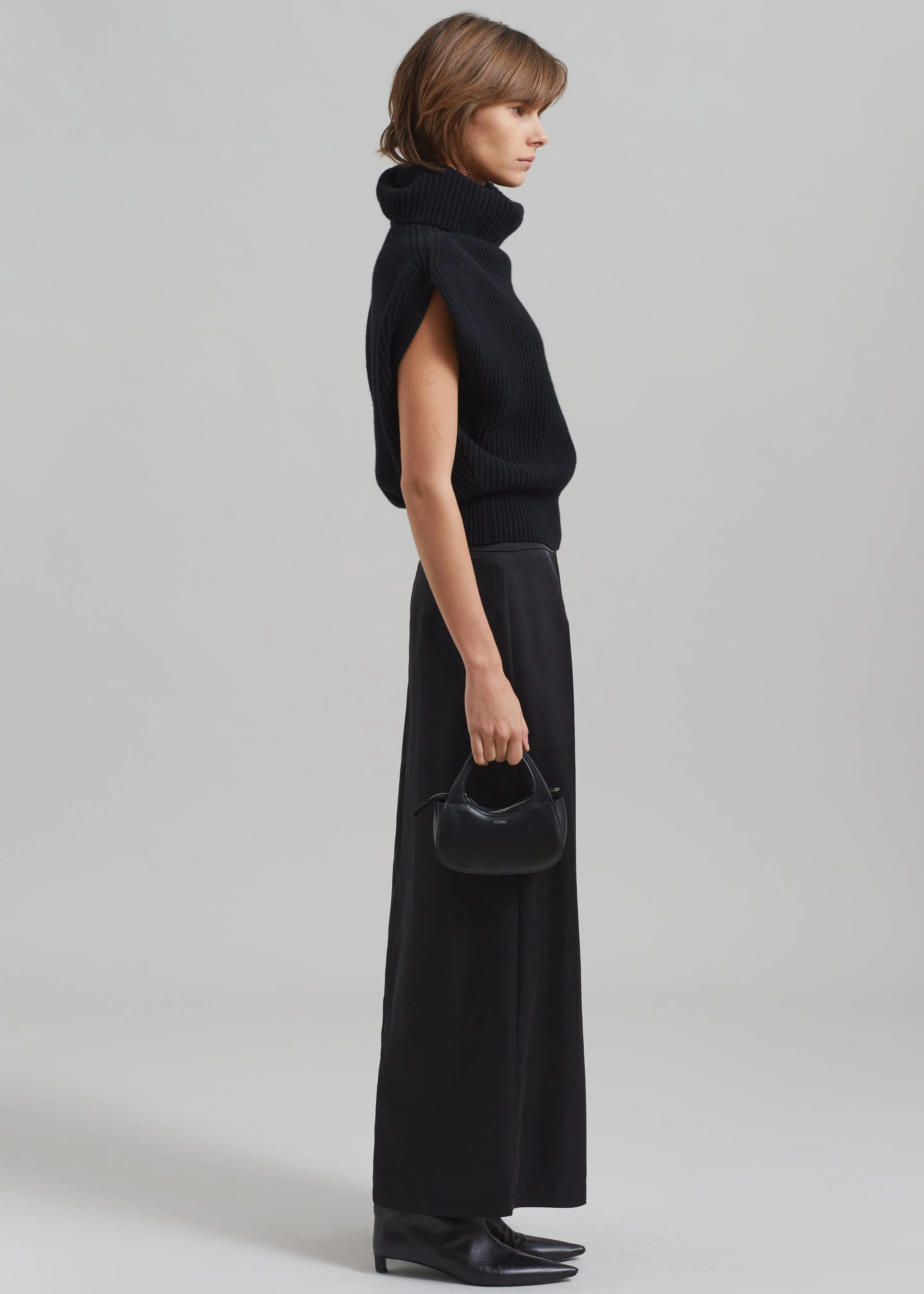 Kacey Satin Skirt - Black sold by Frankie Shop product image thumbnail 4