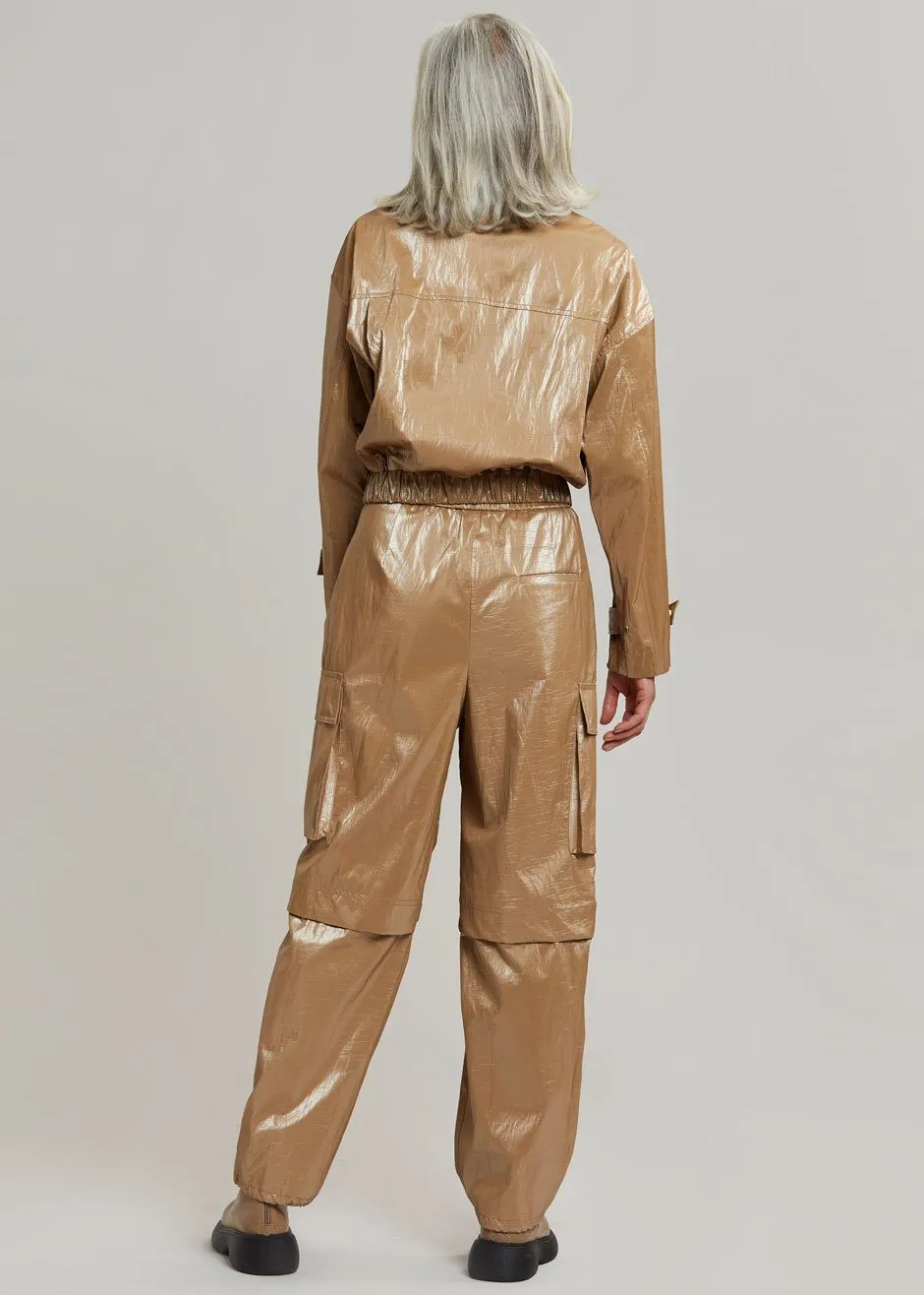Stevie Shiny Pants - Sand sold by Frankie Shop product image thumbnail 5