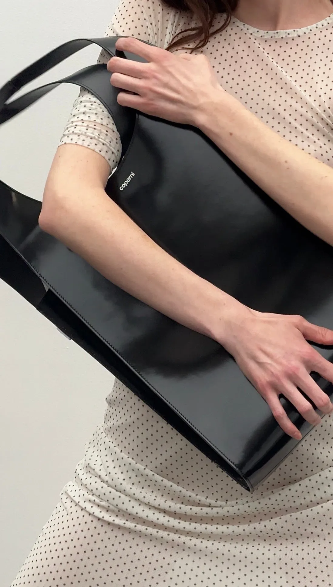 Coperni Swipe Tote Bag - Glossy Black sold by Frankie Shop product image thumbnail 5