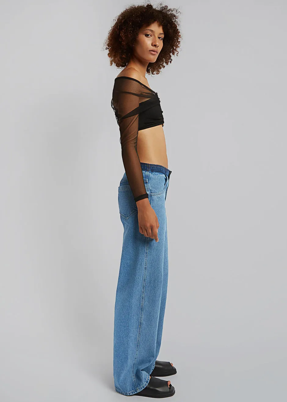 Christopher Esber Polar Orbit Shawl Crop - Black sold by Frankie Shop product image thumbnail 3