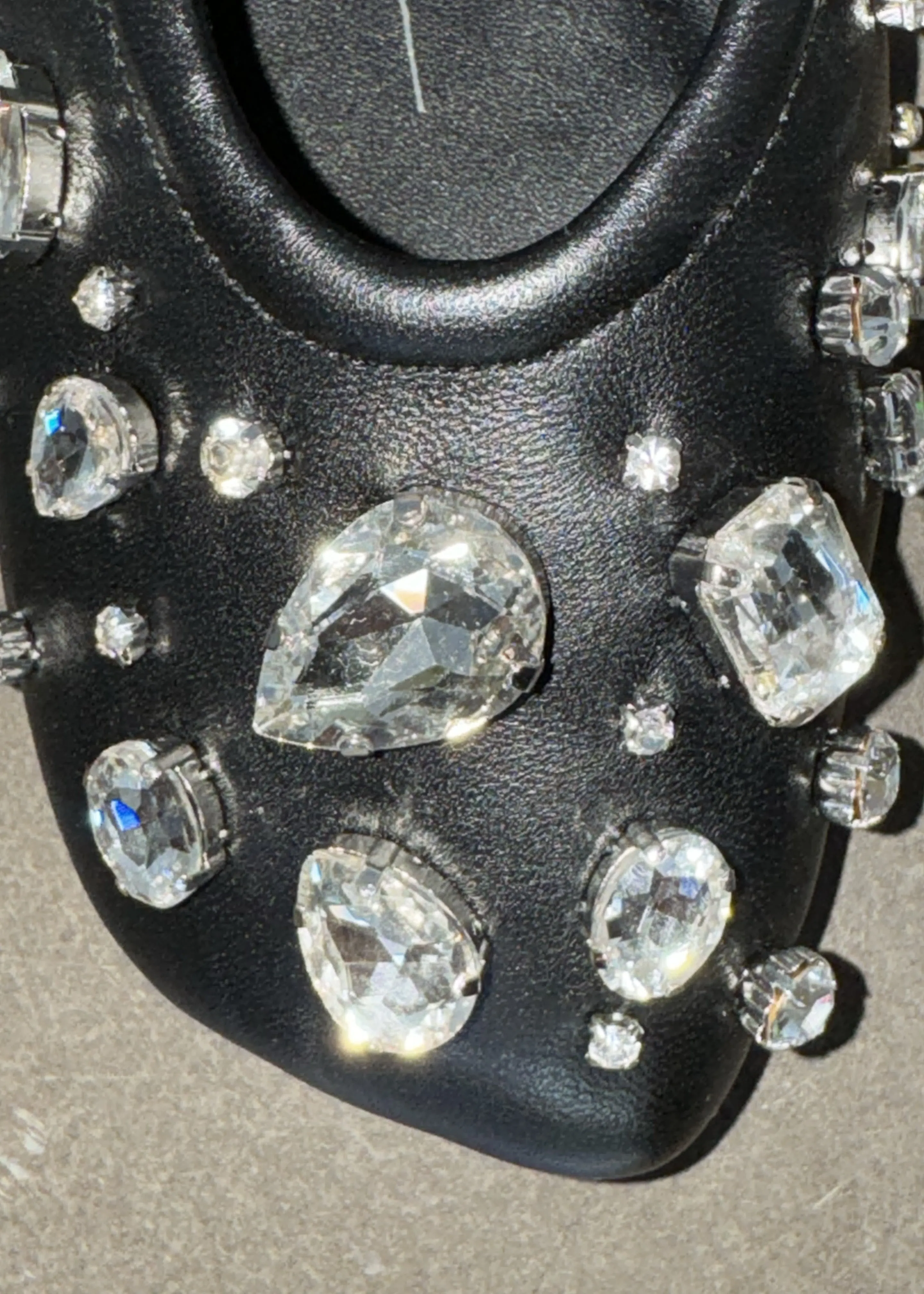 3.1 Phillip Lim ID Stretch Back Ballet Flat with Gem Embroidery - Black sold by Frankie Shop product image thumbnail 5