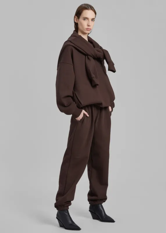 Hoops Joggers - Chocolate Plum sold by Frankie Shop