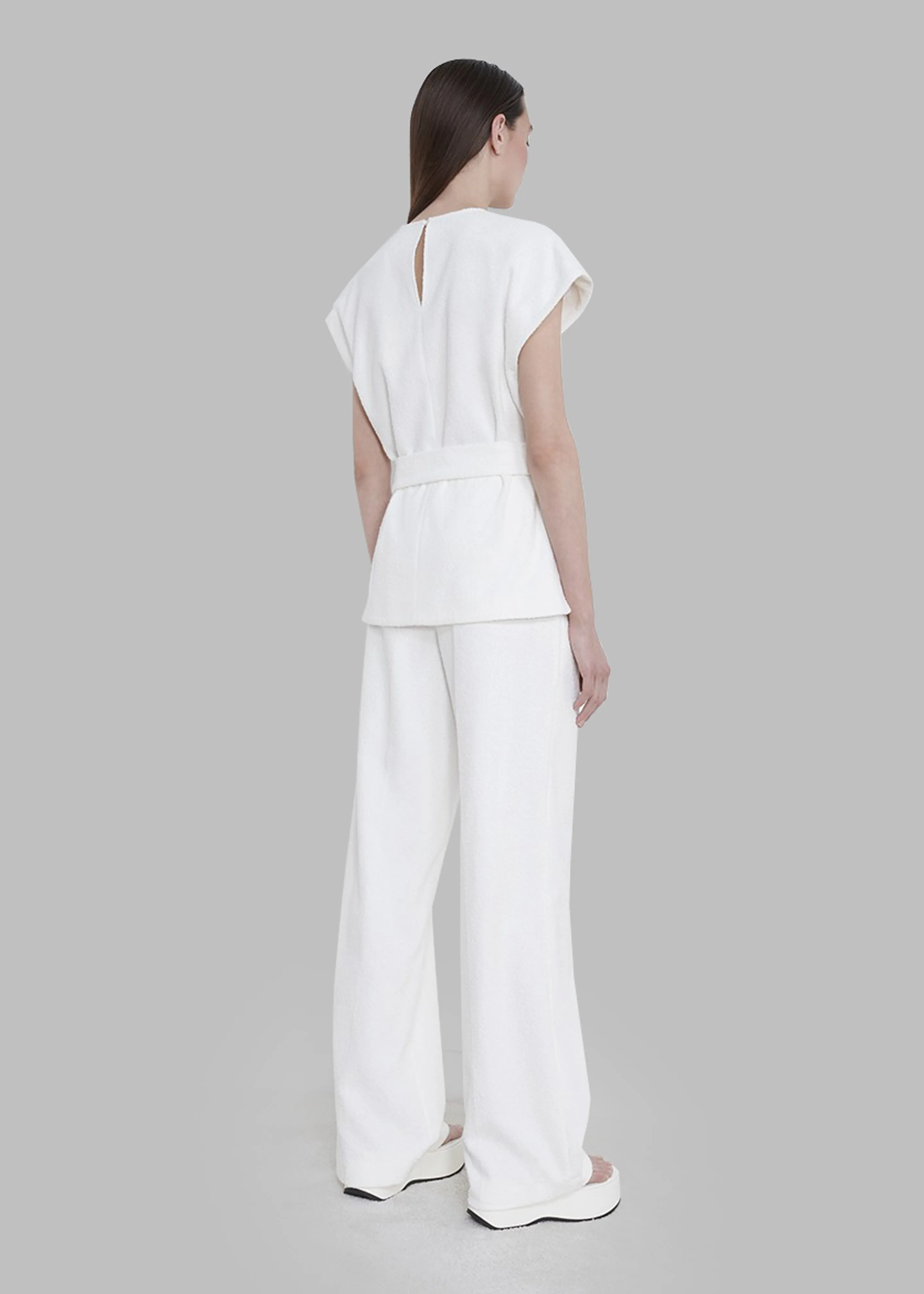 Loulou Studio Guna Bouclé Top - Ivory sold by Frankie Shop product image thumbnail 5