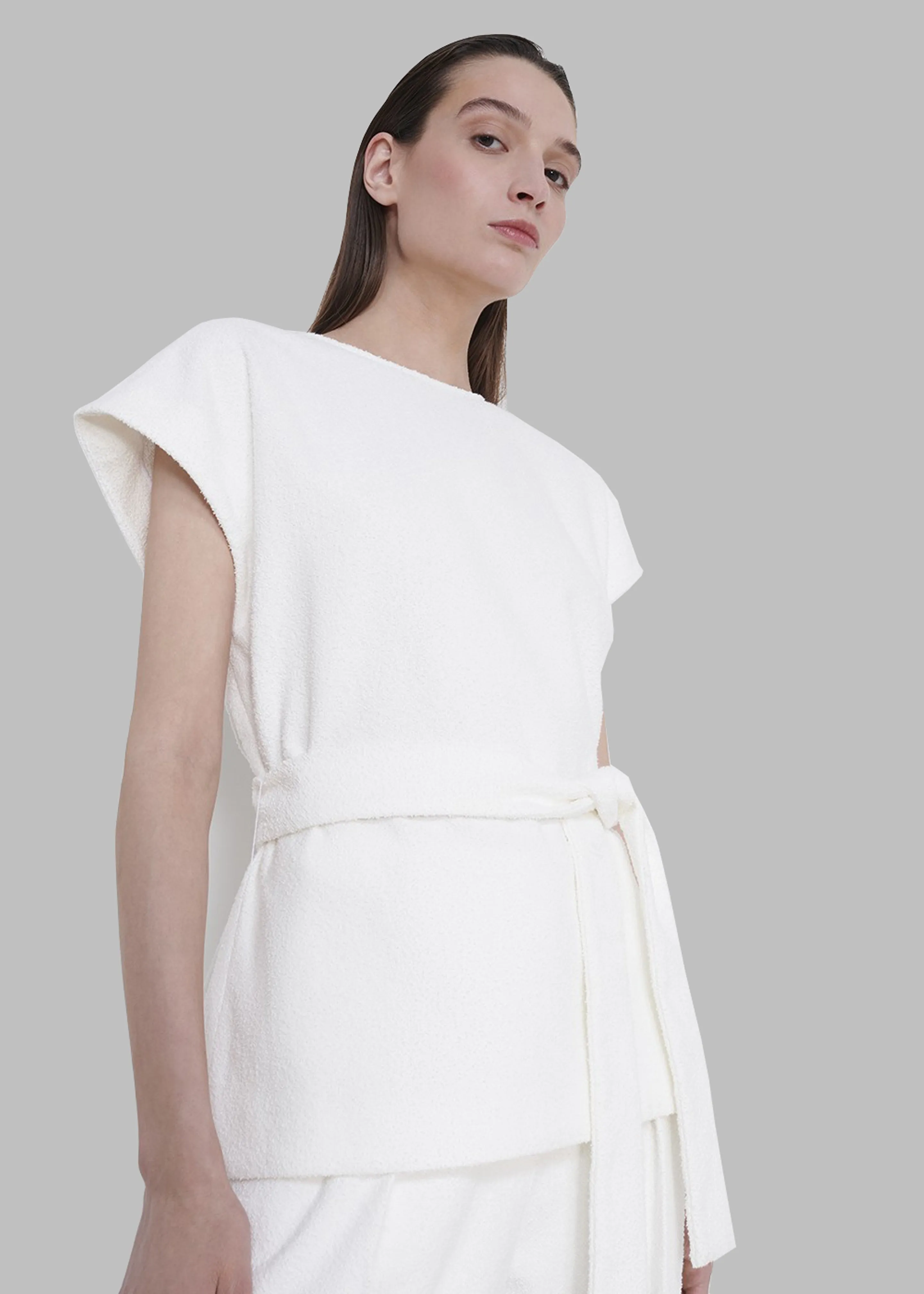 Loulou Studio Guna Bouclé Top - Ivory sold by Frankie Shop