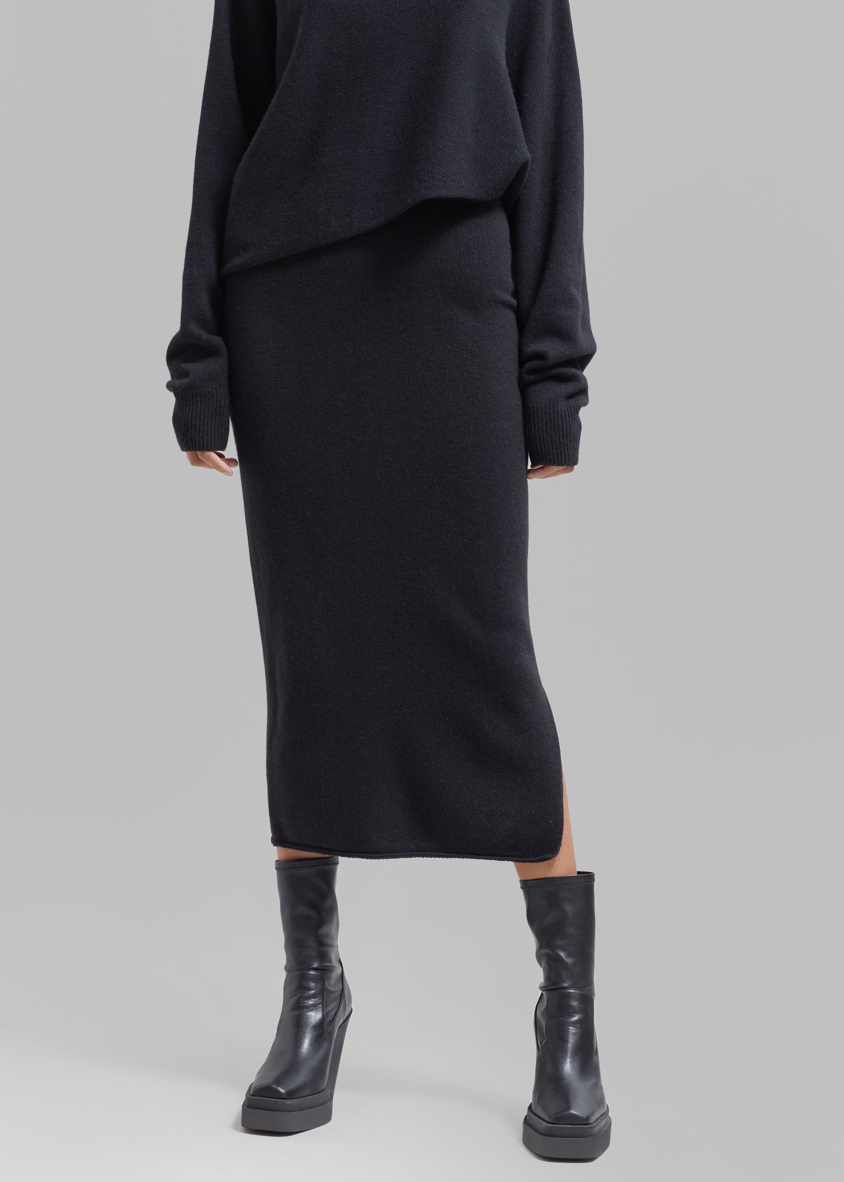 Jainy Knit Pencil Skirt - Black sold by Frankie Shop product image thumbnail 2