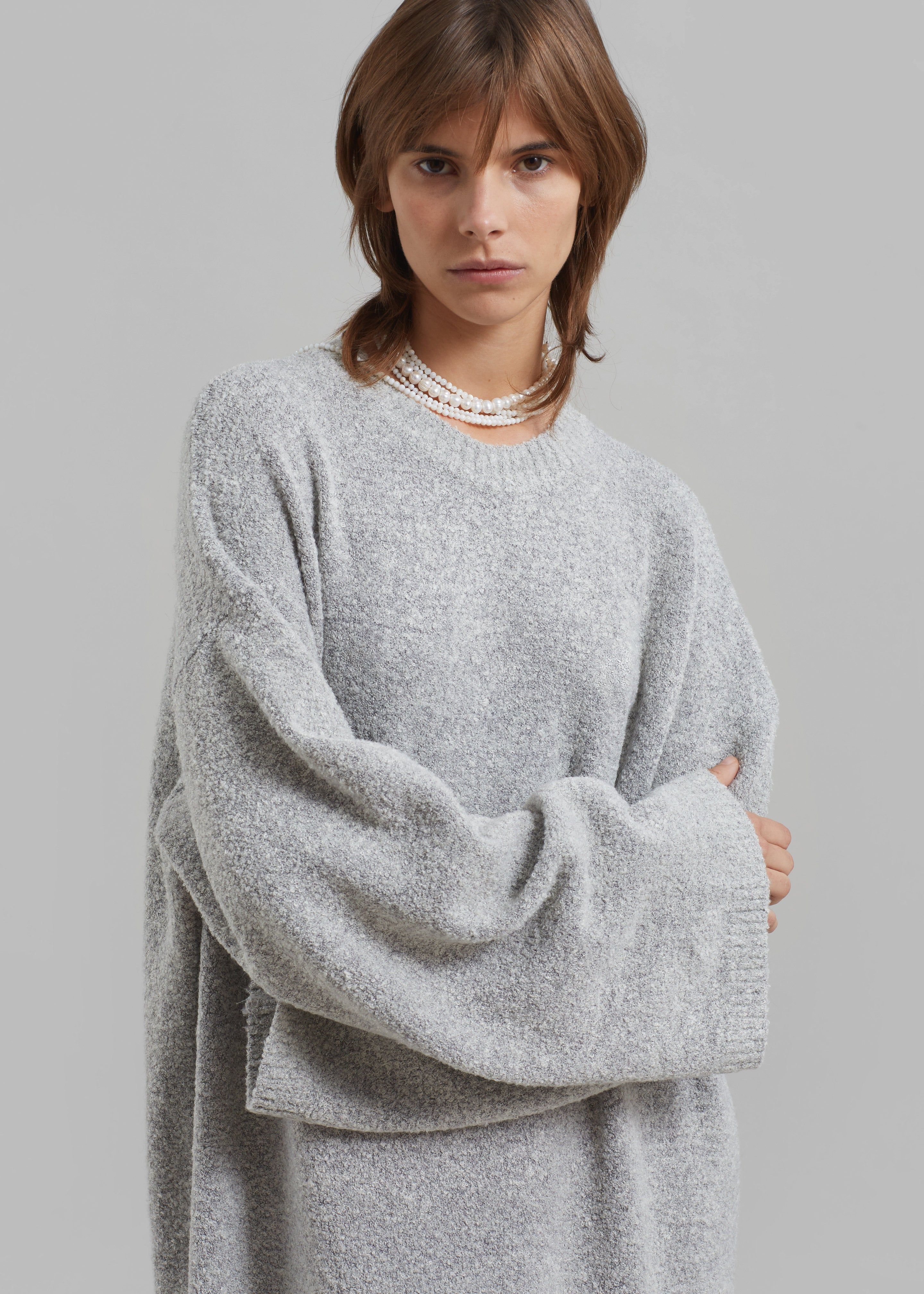 Alba Long Hooded Dress - Grey sold by Frankie Shop product image thumbnail 5