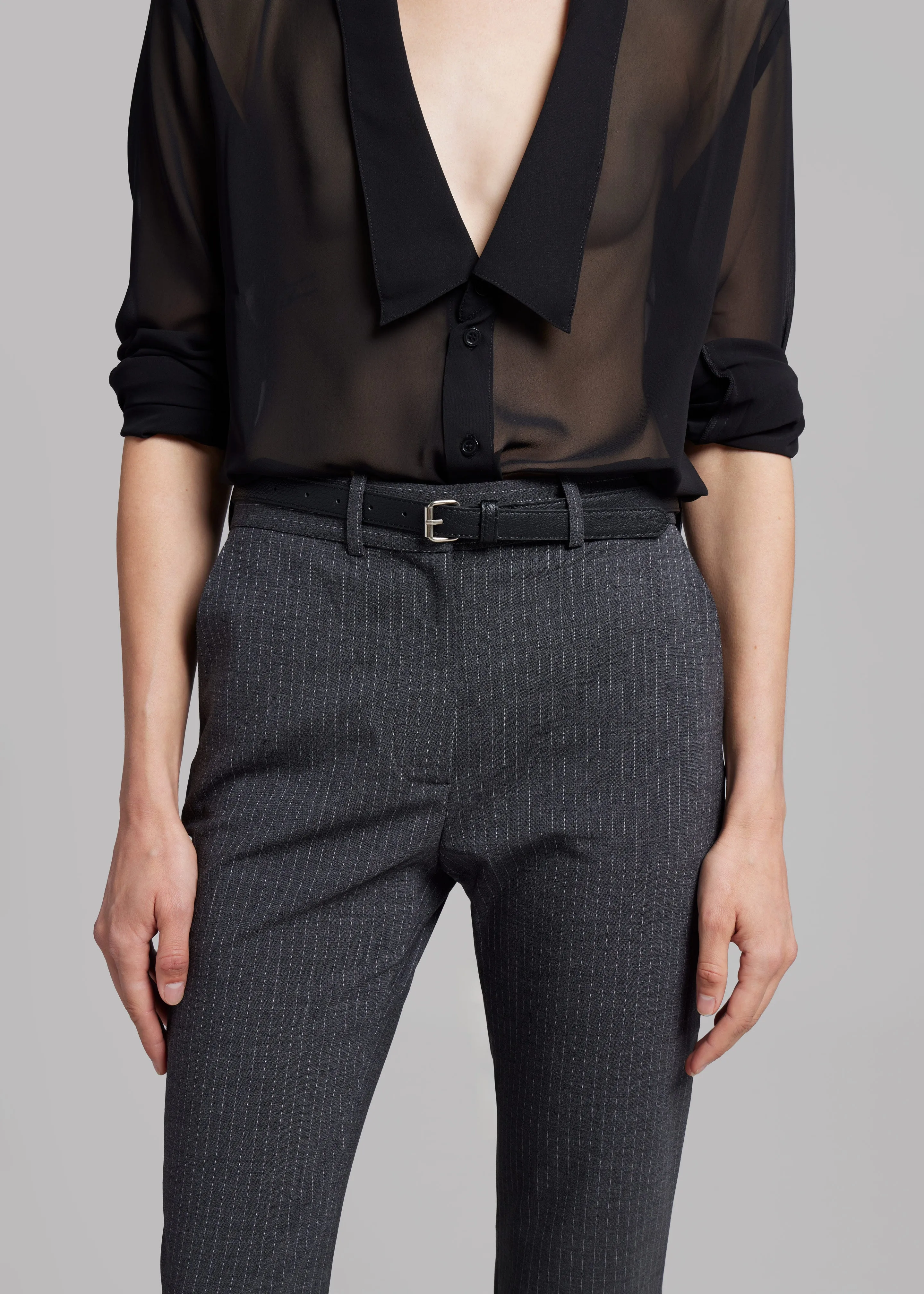 Coperni Straight Tailored Trousers - Grey sold by Frankie Shop product image thumbnail 4