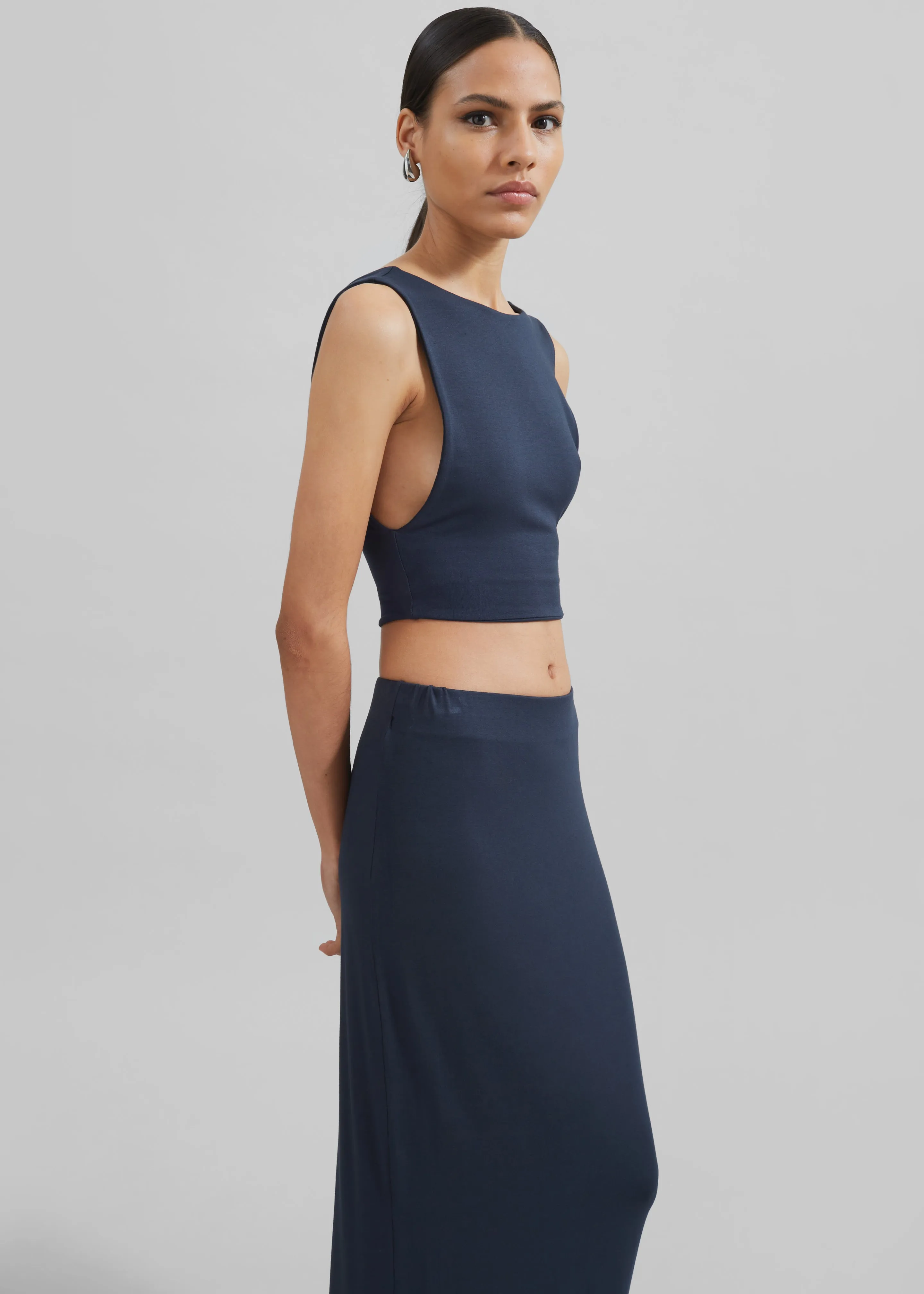 Evangeline Cropped Tank - Navy sold by Frankie Shop product image thumbnail 2