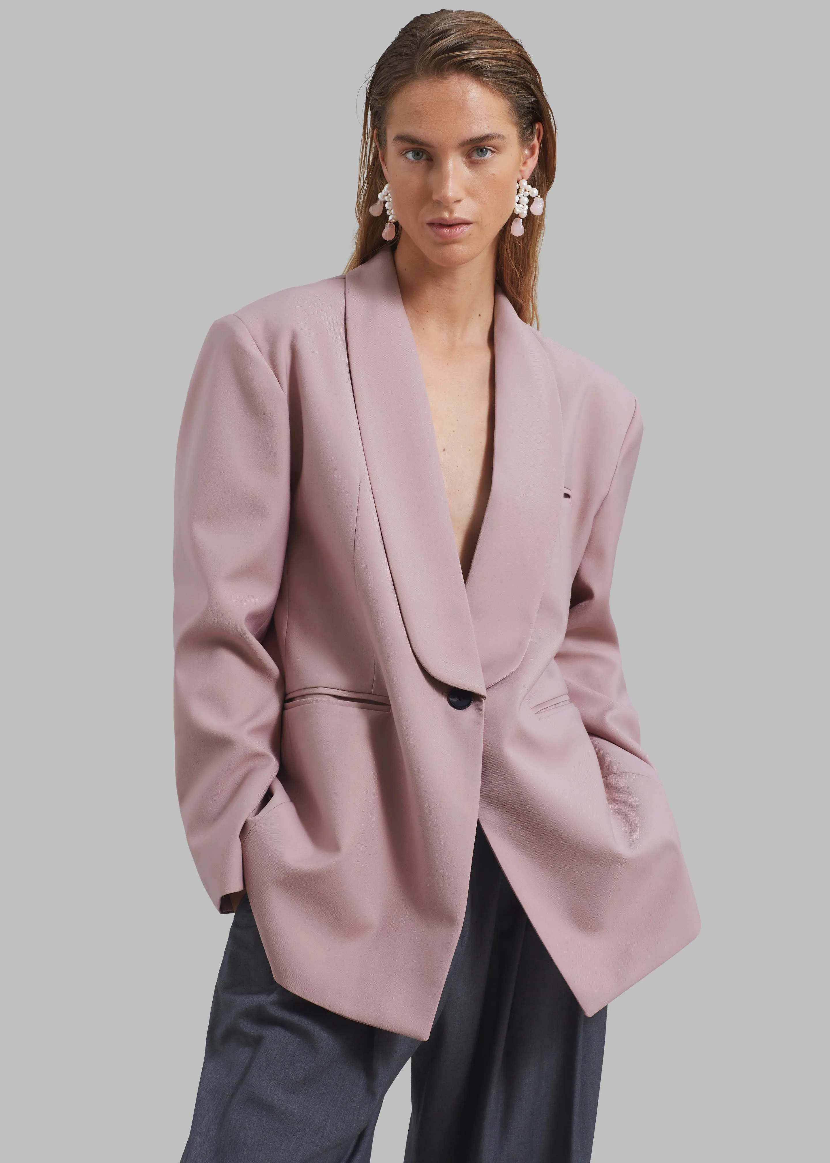 Carey Round Collar Blazer - Pink sold by Frankie Shop product image thumbnail 3