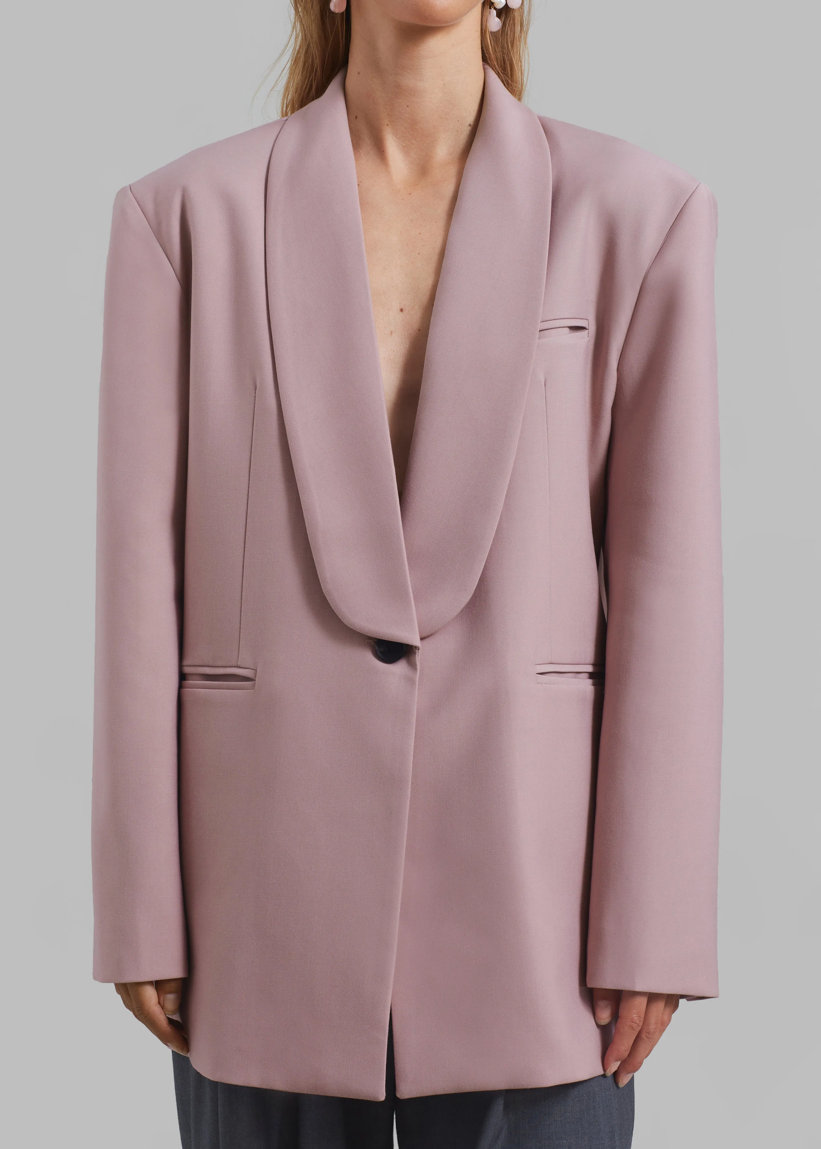 Carey Round Collar Blazer - Pink sold by Frankie Shop product image thumbnail 5