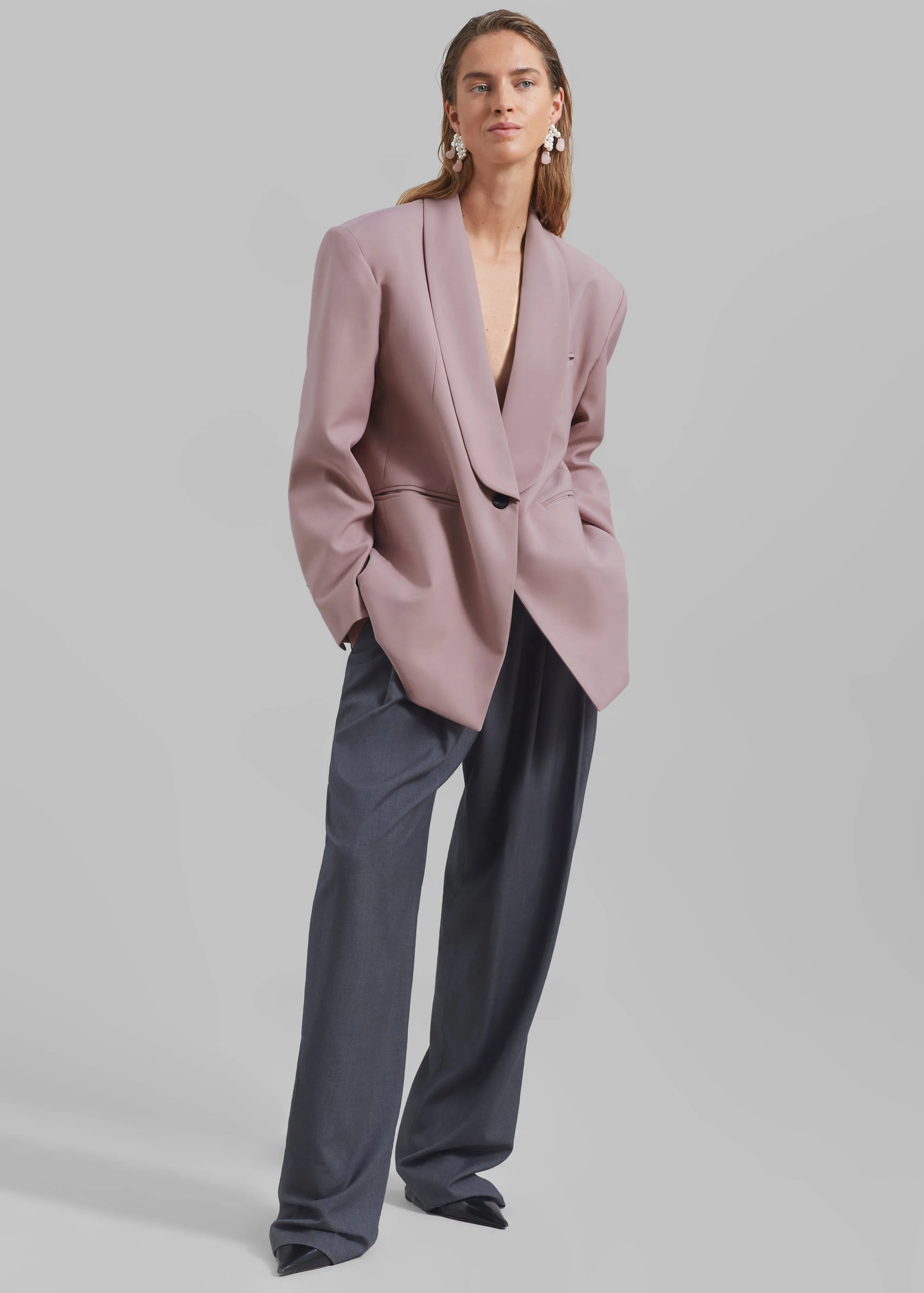 Carey Round Collar Blazer - Pink sold by Frankie Shop product image thumbnail 2