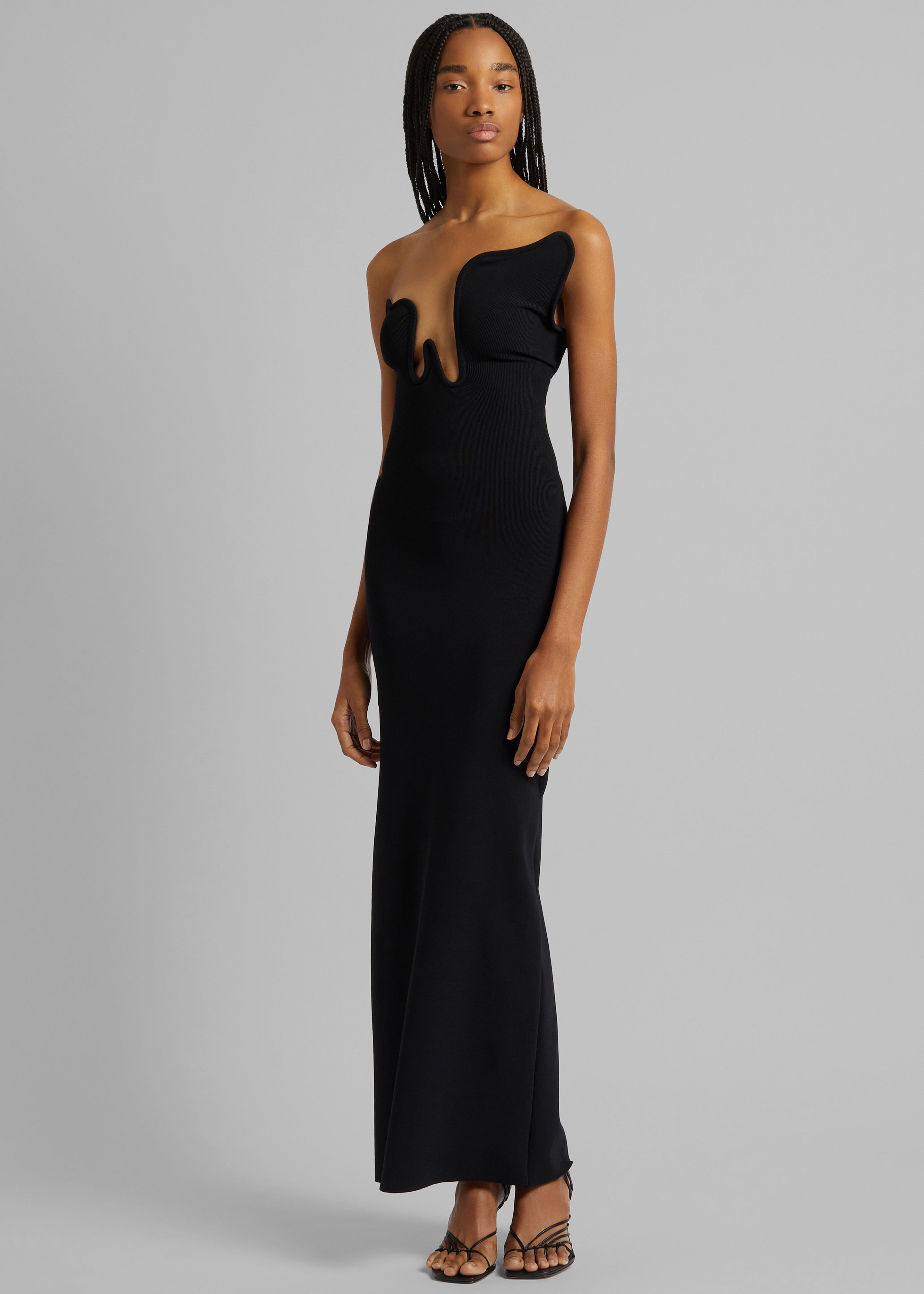 Christopher Esber Salacia Wire Strapless Maxi Dress - Black sold by Frankie Shop