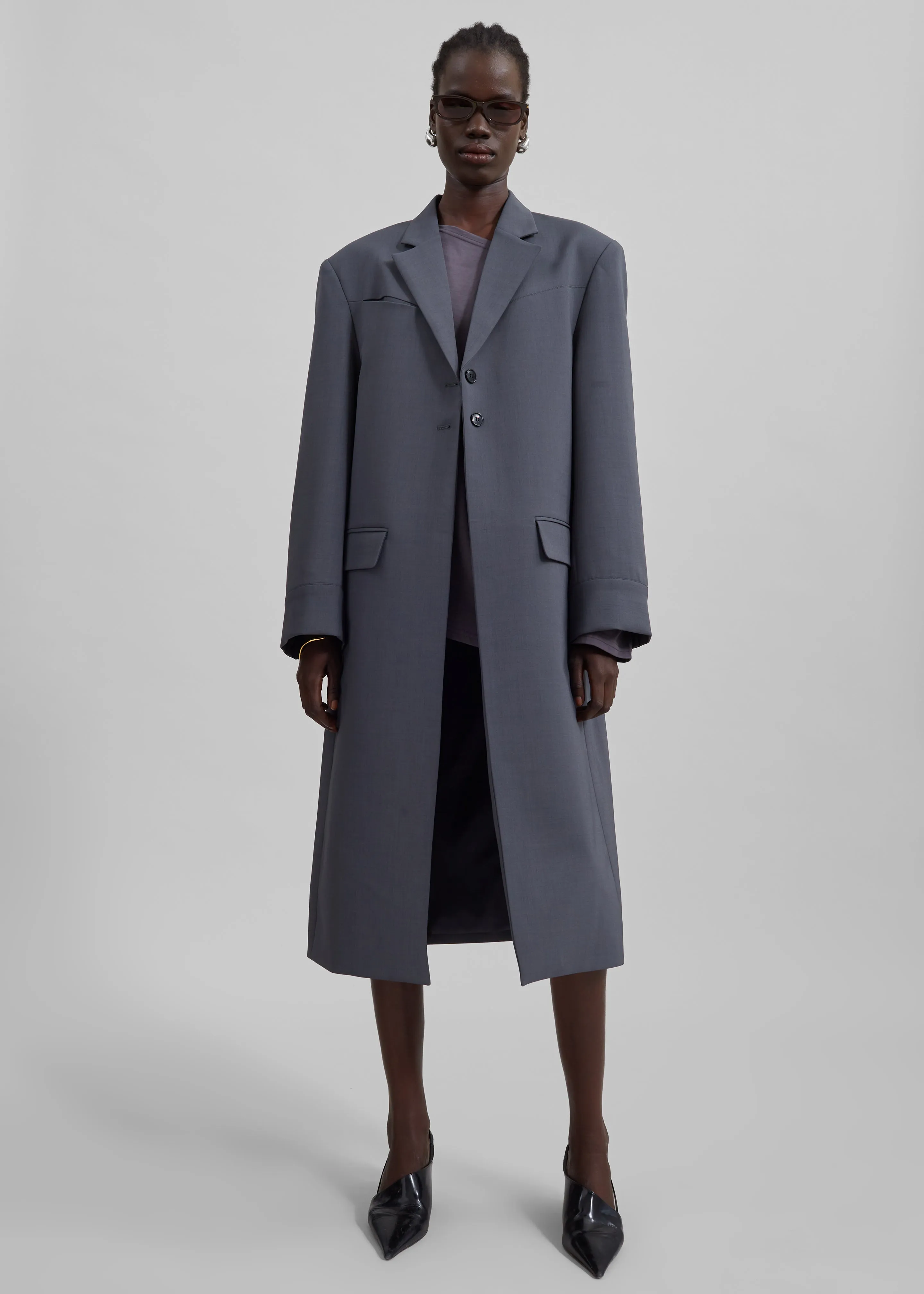 Marcus Coat - Grey sold by Frankie Shop