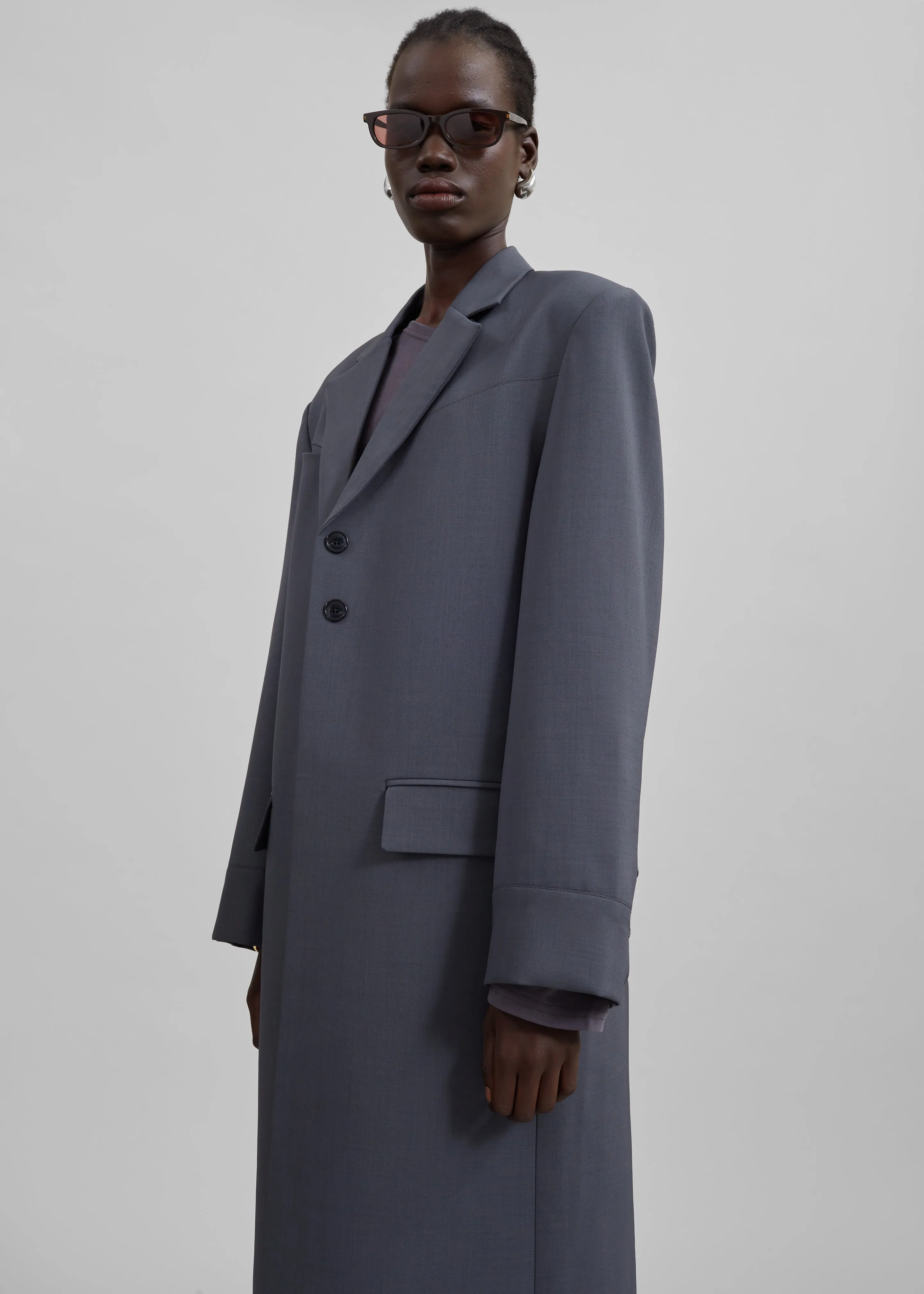Marcus Coat - Grey sold by Frankie Shop product image thumbnail 3