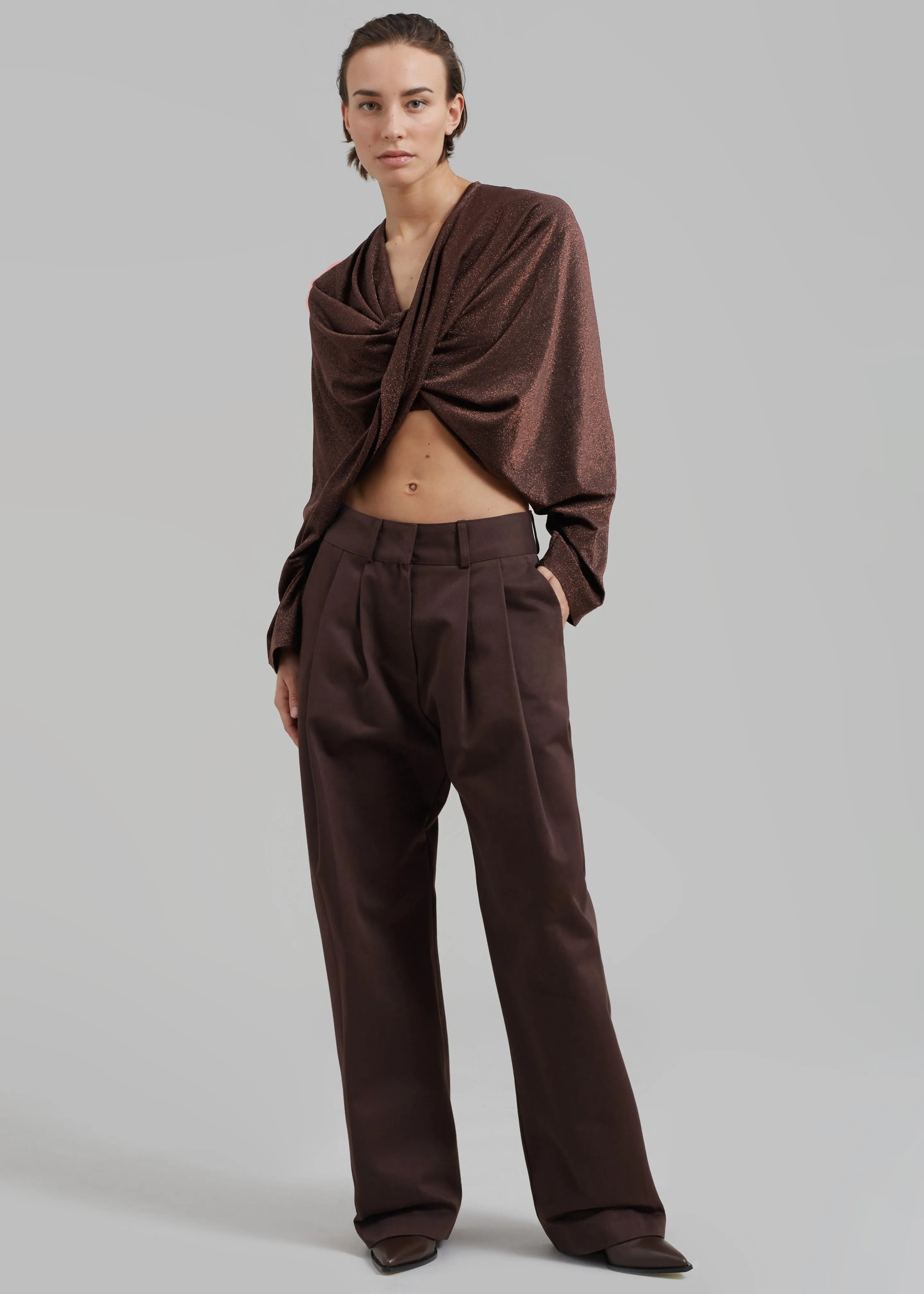 Beaufille Twist Sweater - Espresso sold by Frankie Shop product image thumbnail 2