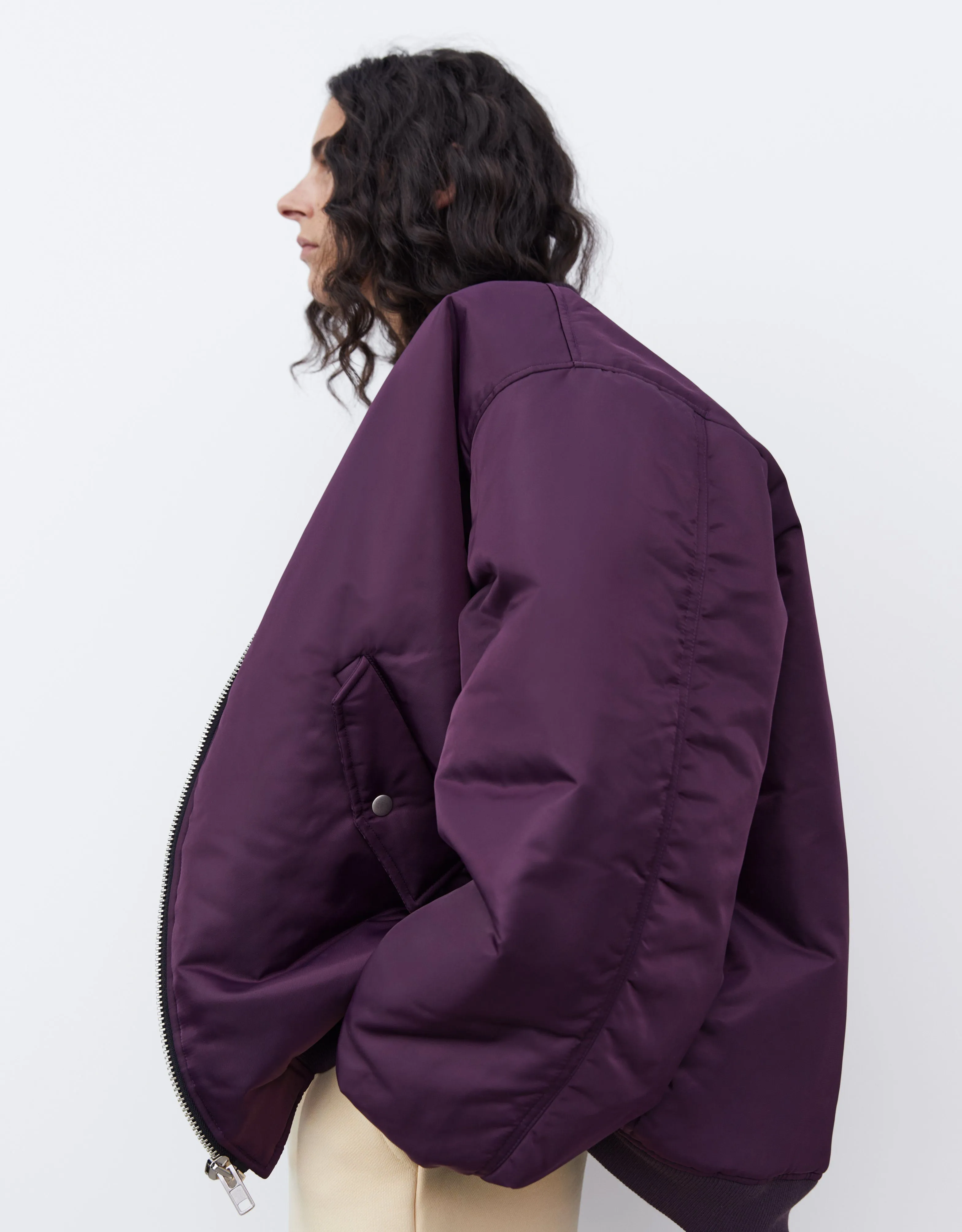 Astra Bomber Jacket - Royal Purple sold by Frankie Shop product image thumbnail 3