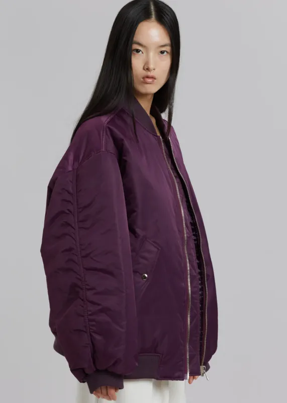 Astra Bomber Jacket - Royal Purple sold by Frankie Shop