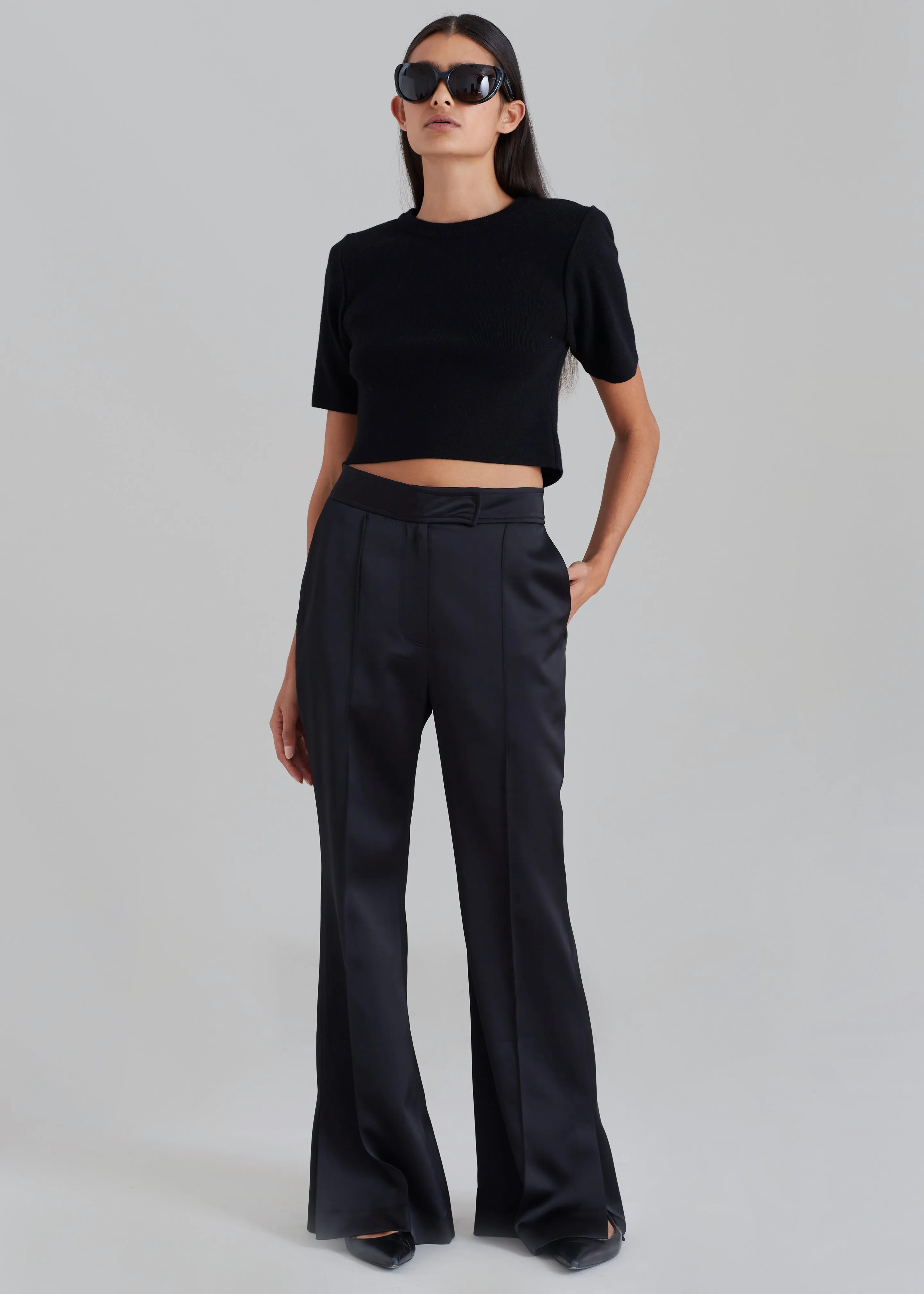 Angelica Flare Pants - Black sold by Frankie Shop