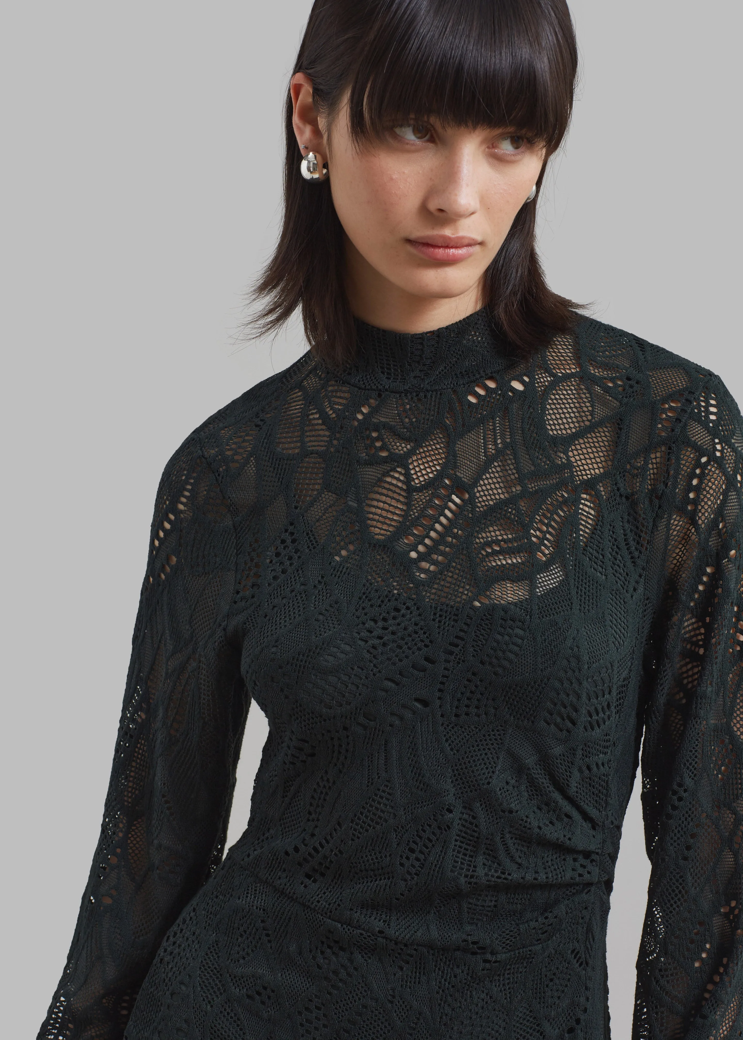 Gestuz Hilma GZ Lace Midi Dress - Jet Set sold by Frankie Shop product image thumbnail 2