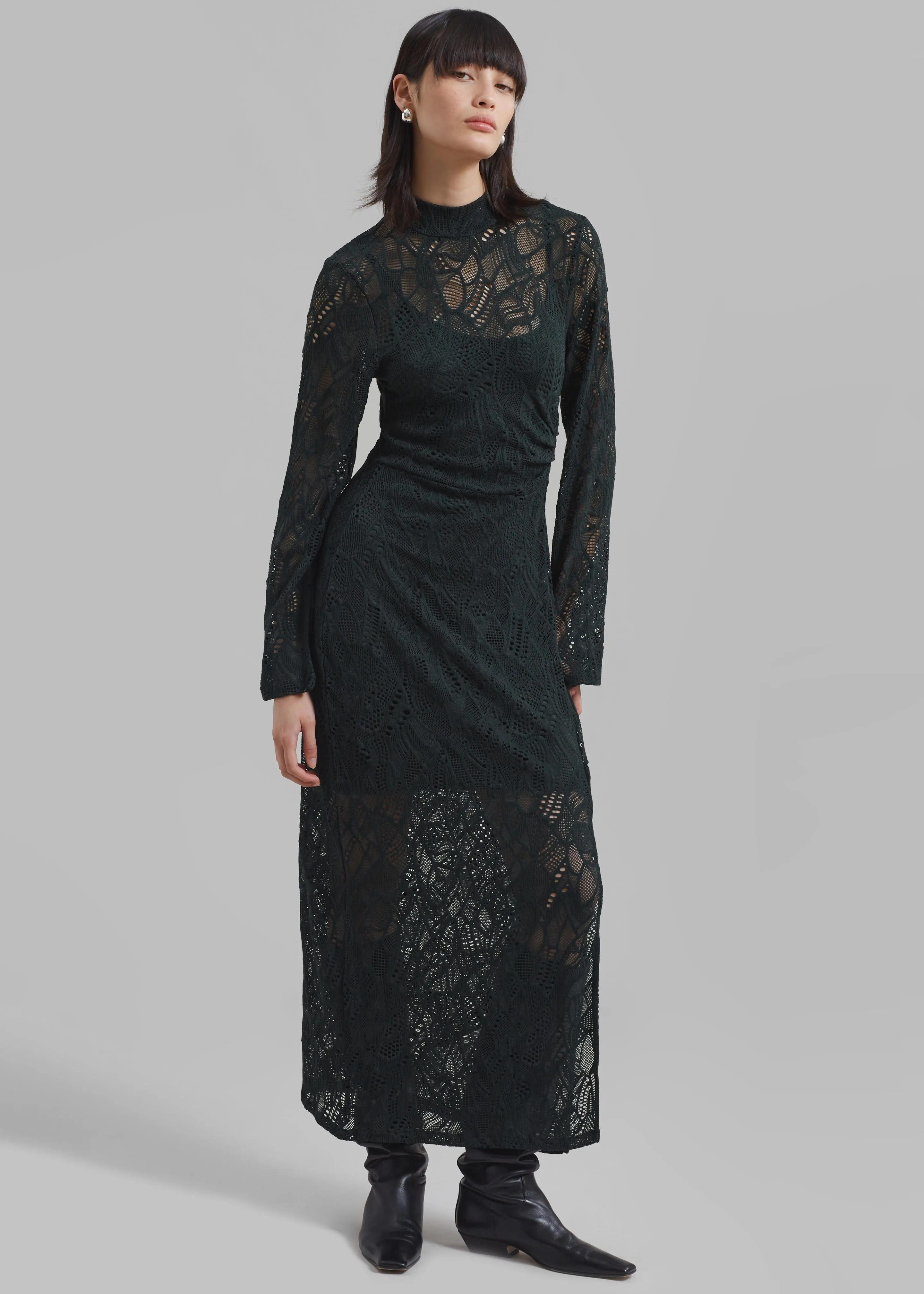 Gestuz Hilma GZ Lace Midi Dress - Jet Set sold by Frankie Shop product image thumbnail 5