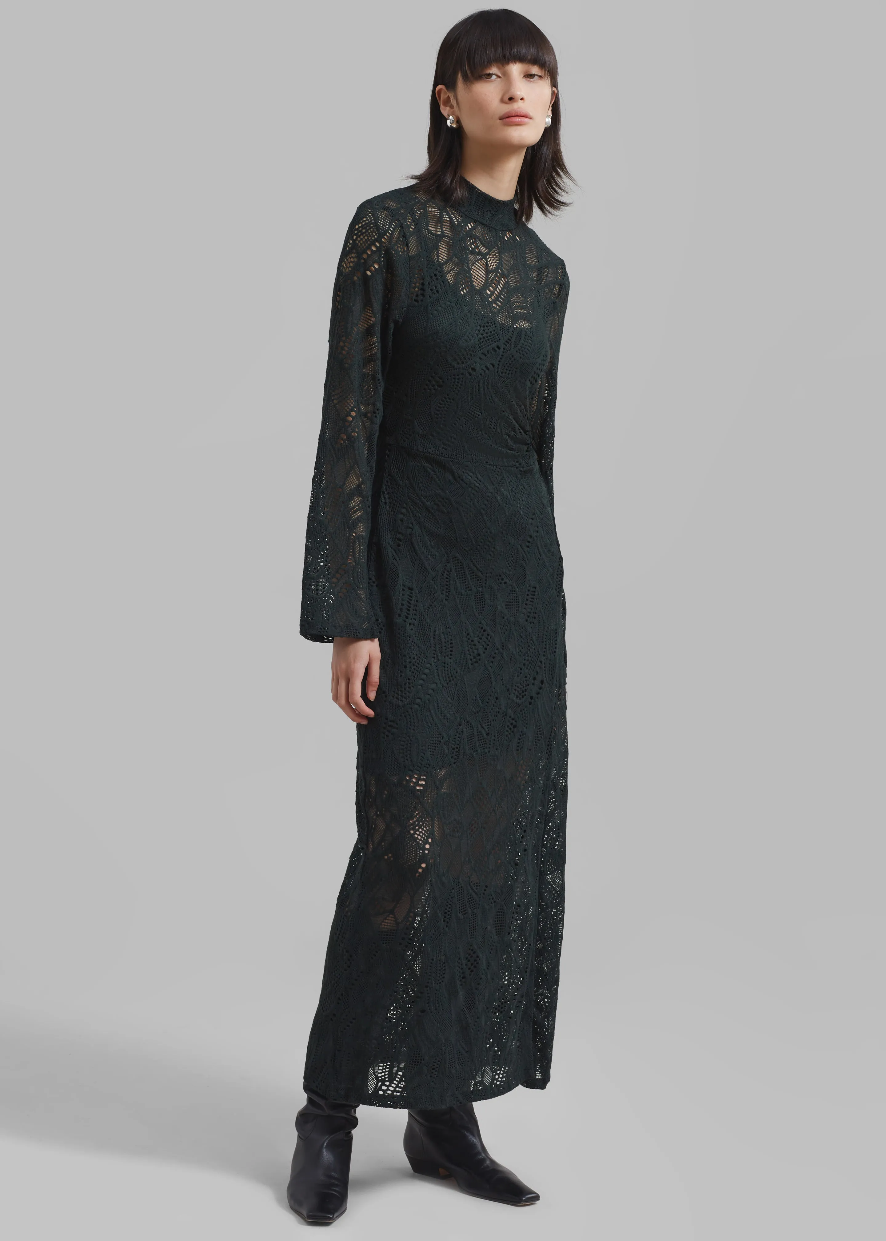 Gestuz Hilma GZ Lace Midi Dress - Jet Set sold by Frankie Shop product image thumbnail 4