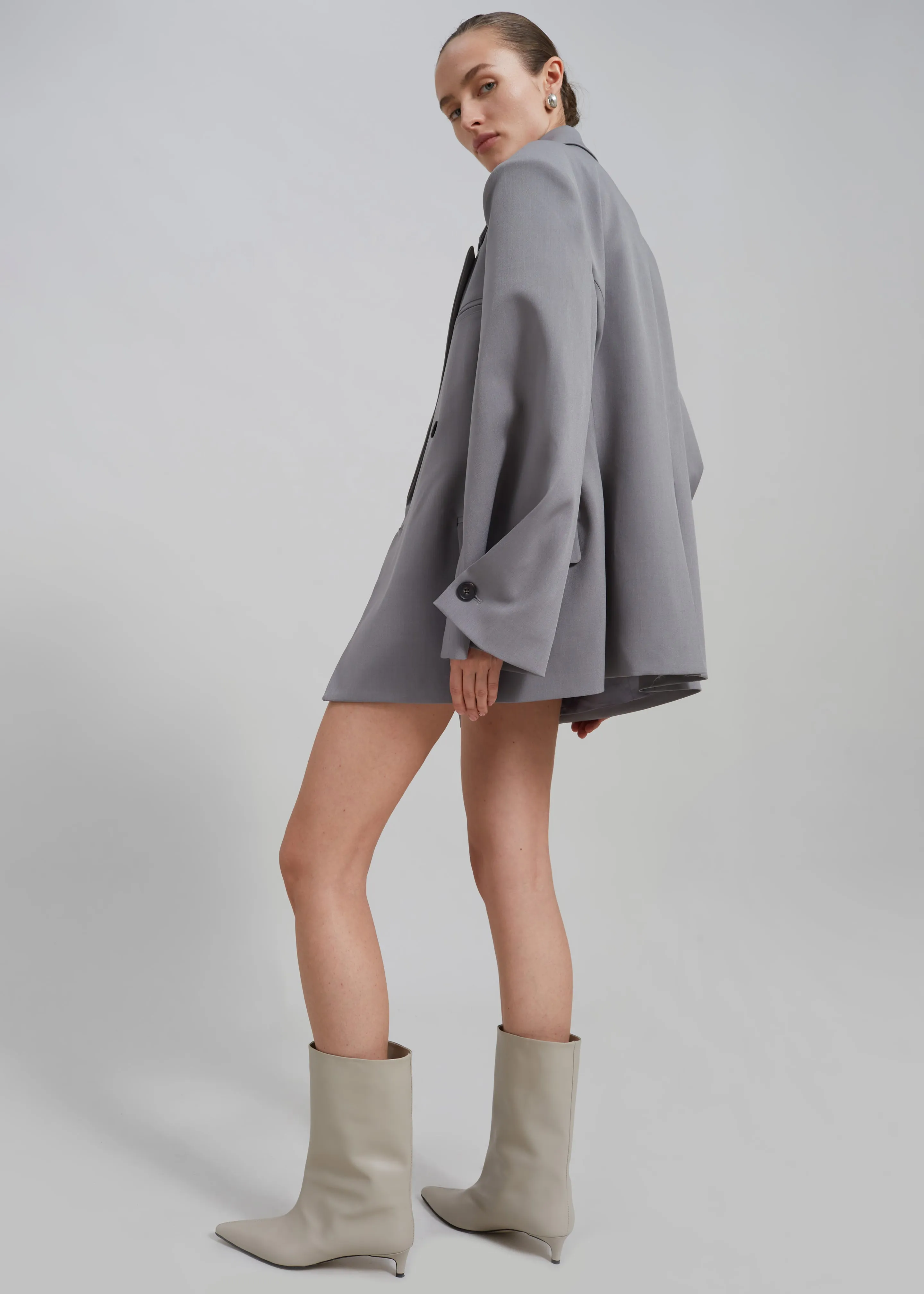 Pia Boxy Blazer - Grey sold by Frankie Shop product image thumbnail 2