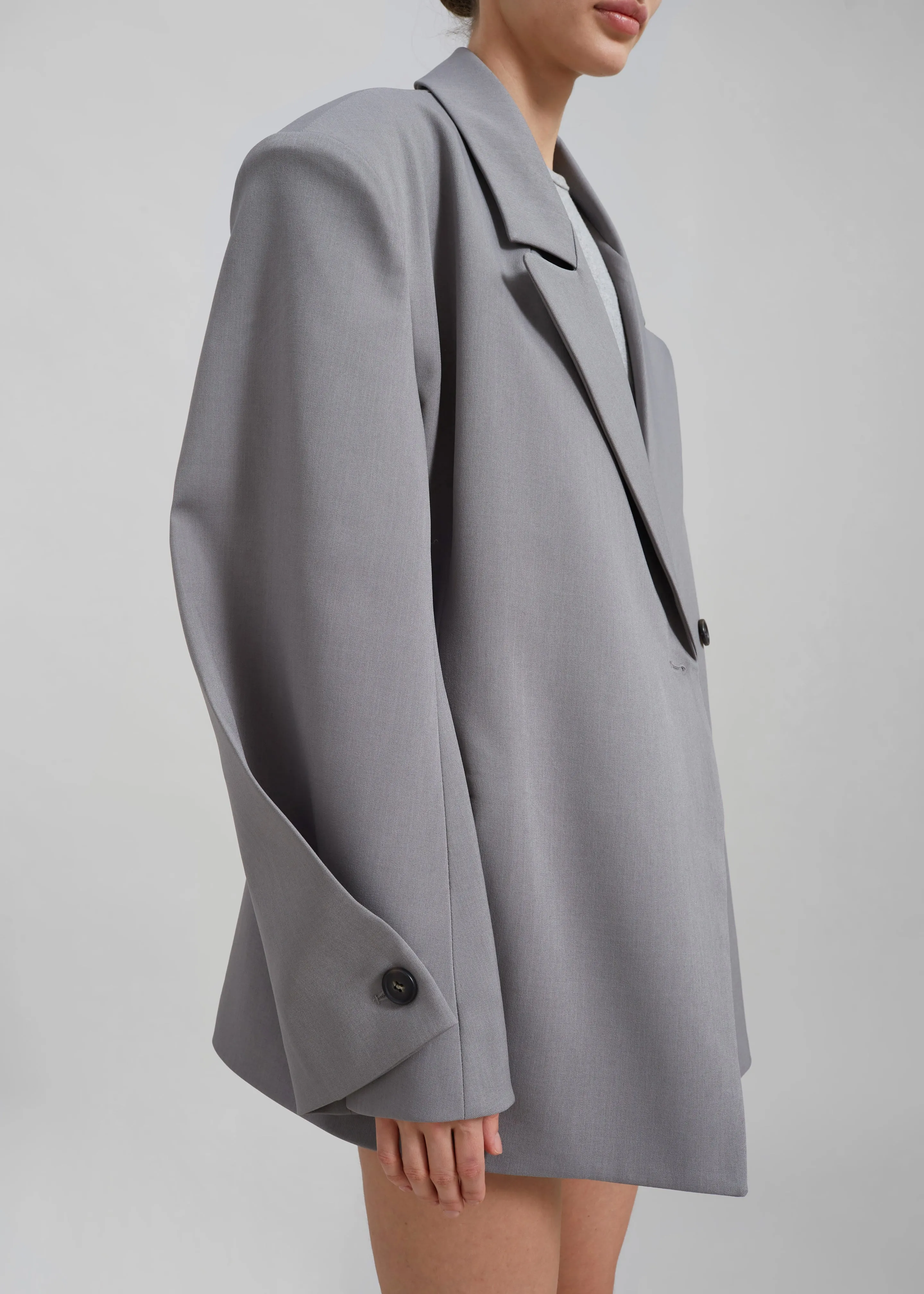 Pia Boxy Blazer - Grey sold by Frankie Shop product image thumbnail 3