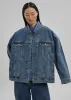 Texas Boxy Denim Jacket - Medium Wash sold by Frankie Shop