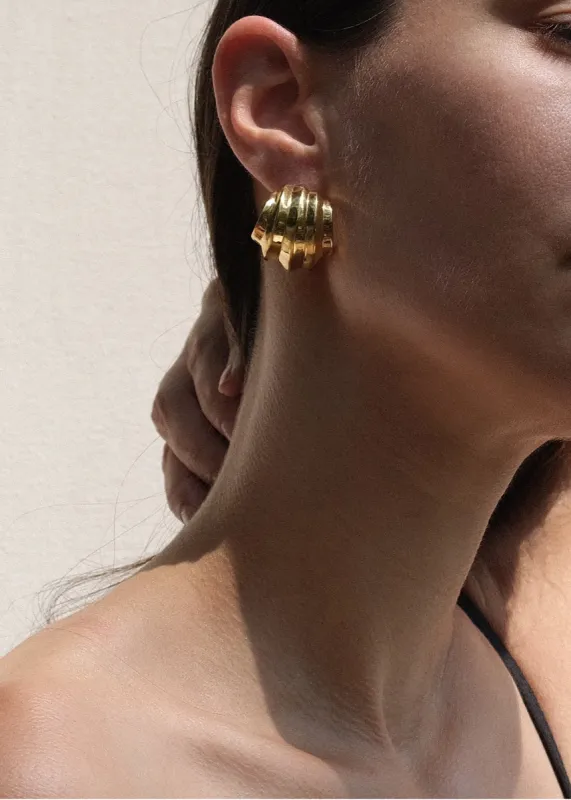 Jasmin Sparrow Homard Hoops - Gold sold by Frankie Shop