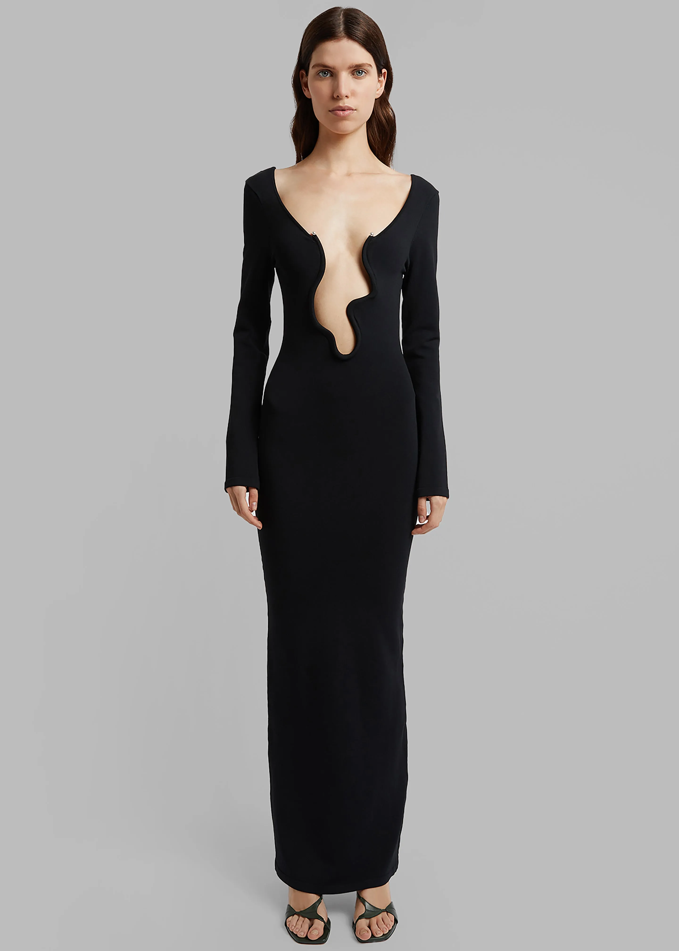 Christopher Esber Salacia Wire Long Sleeve Dress - Black sold by Frankie Shop product image thumbnail 3