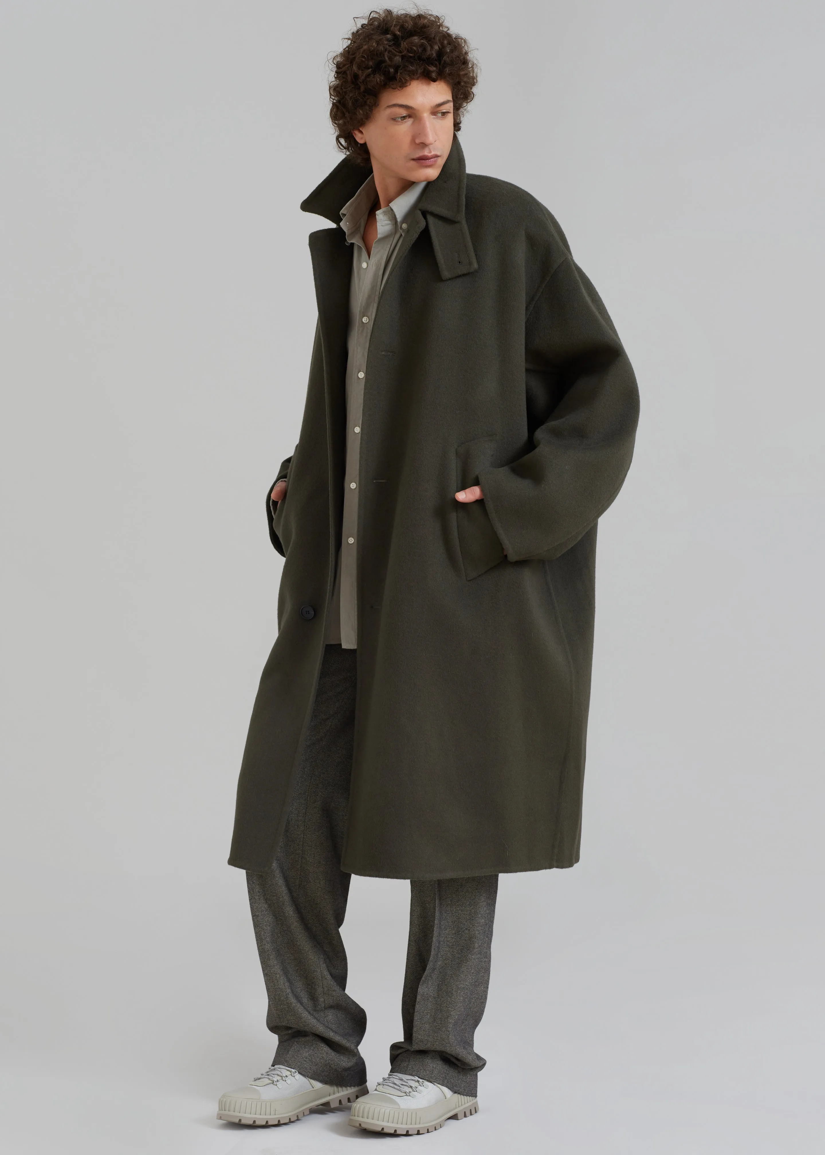Croft Oversized Coat - Olive sold by Frankie Shop product image thumbnail 3
