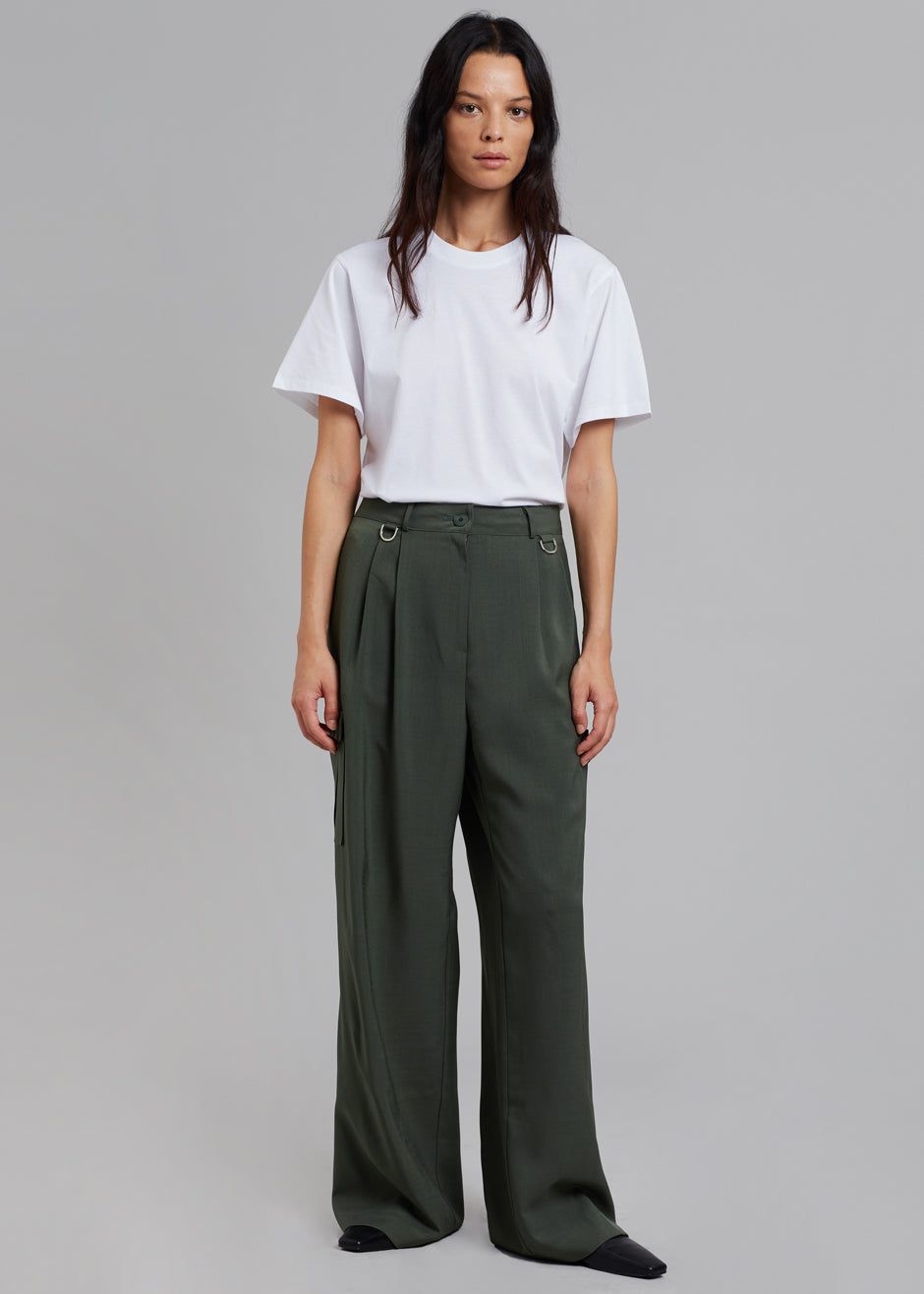 Elm Wide Cargo Pants - Olive sold by Frankie Shop product image thumbnail 7
